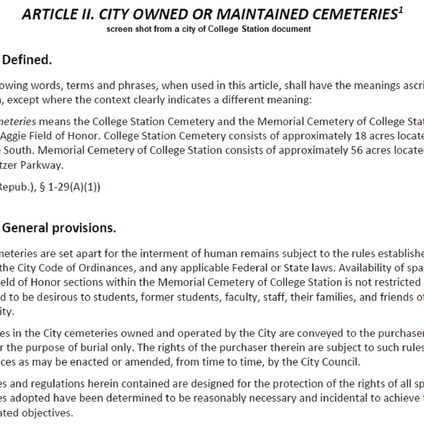 The College Station city council is told that state law does not allow pet ashes in city cemetery columbariums episode artwork