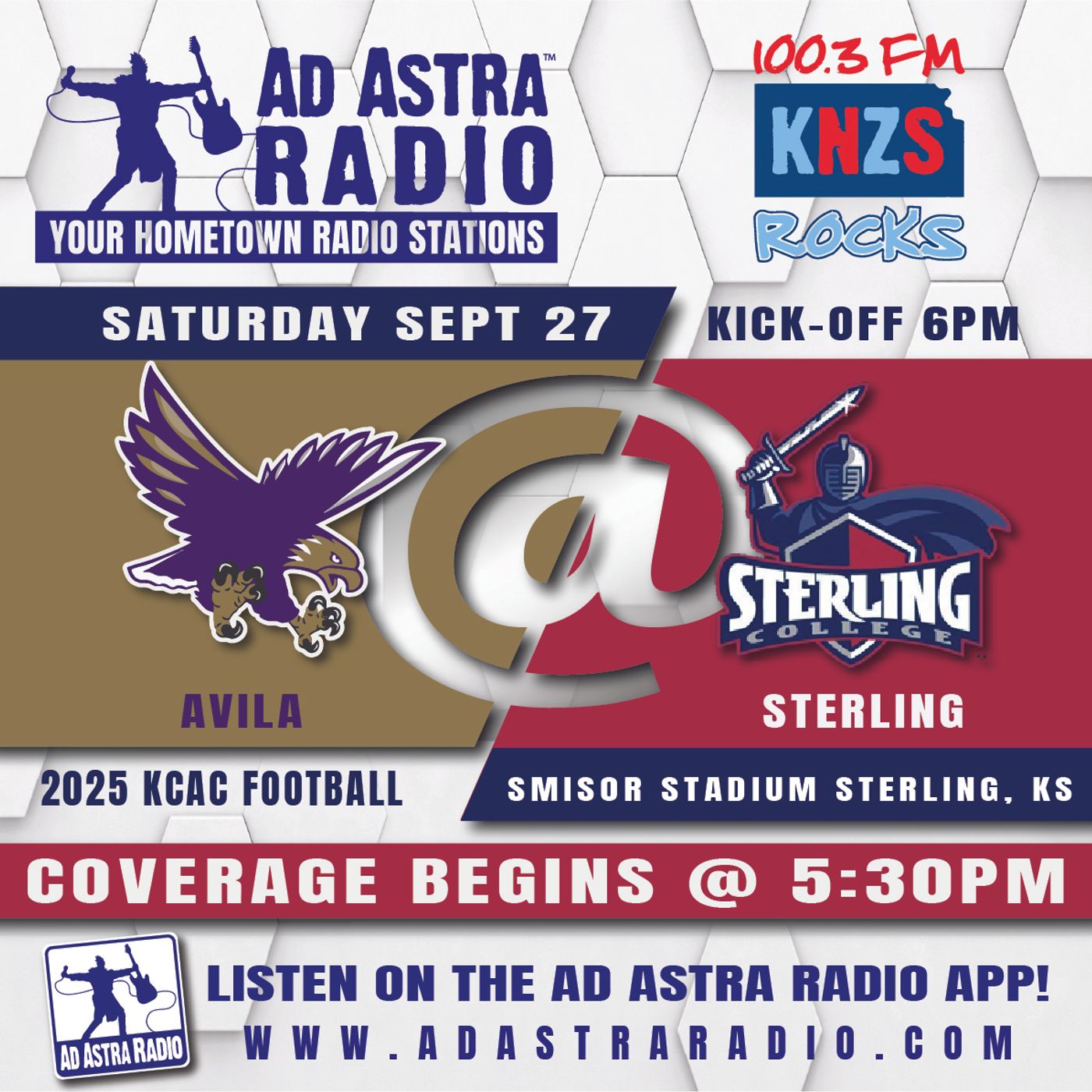 Sterling Warriors hosts Avila Eagles Football (September 27, 2025) episode artwork