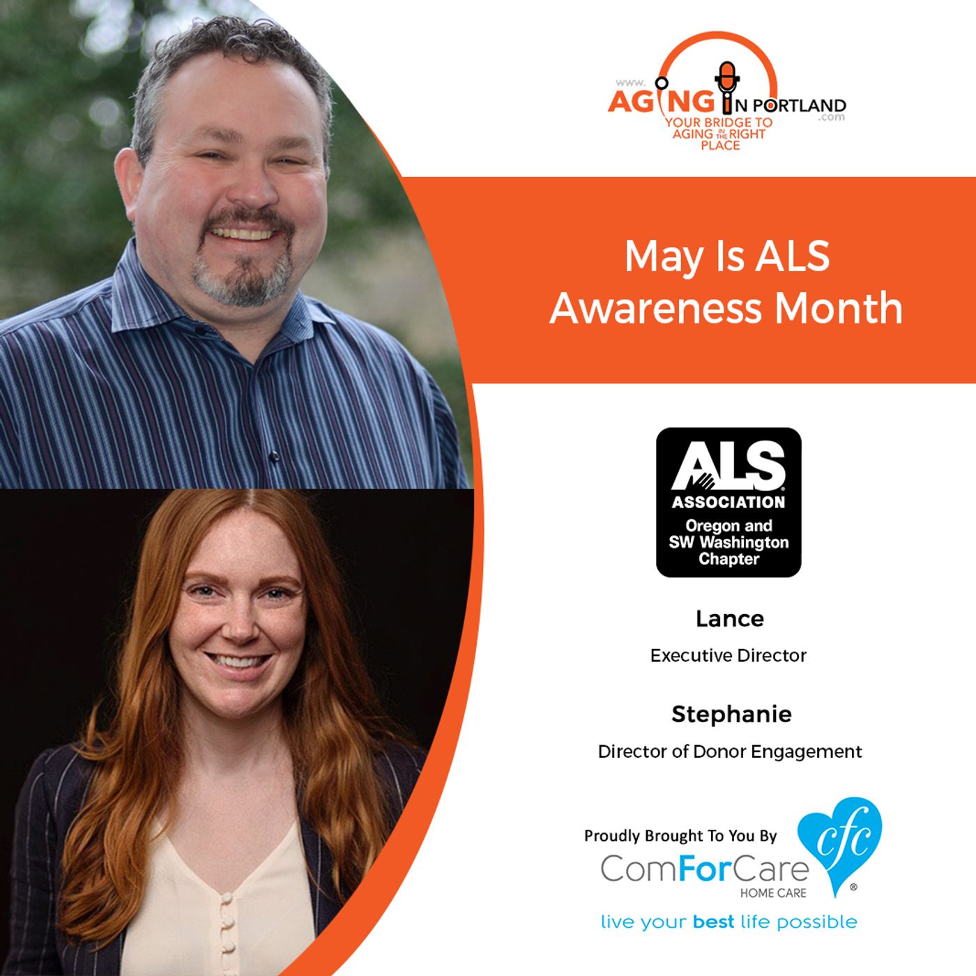 5/13/20: Lance Christian and Stephanie Rudeen of the ALS Association Oregon and SW Washington Chapter | May is ALS Awareness Monthi