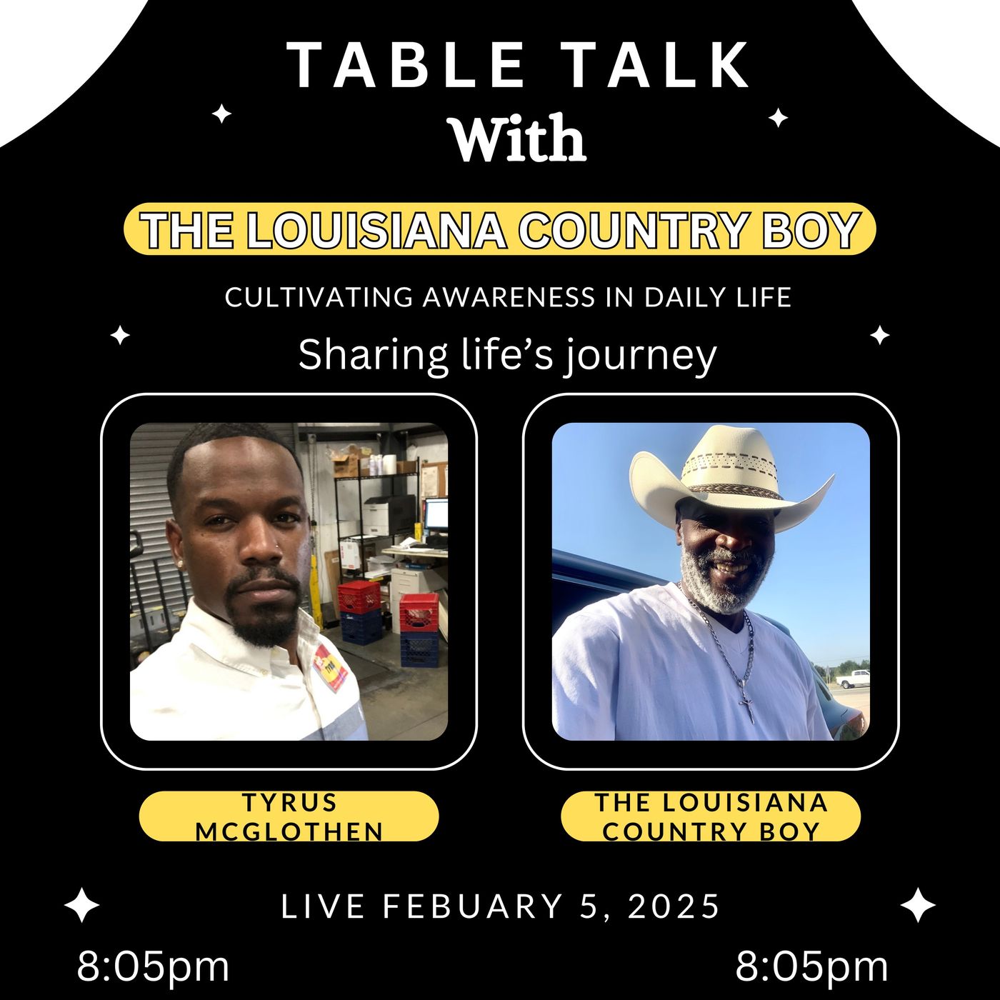 Tyrus McGlothen joins Table Talk with The Louisiana Country Boy