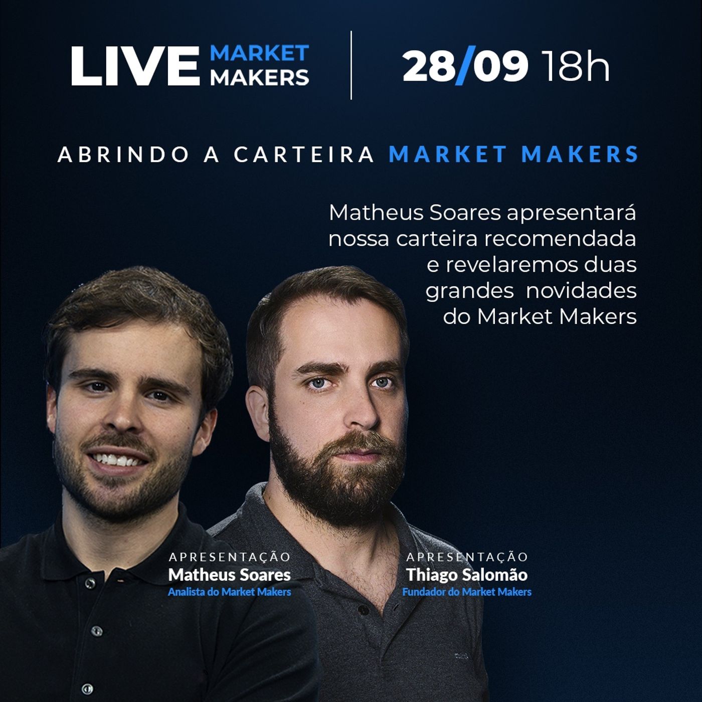 Live 02 | Abrindo a Carteira Market Makers