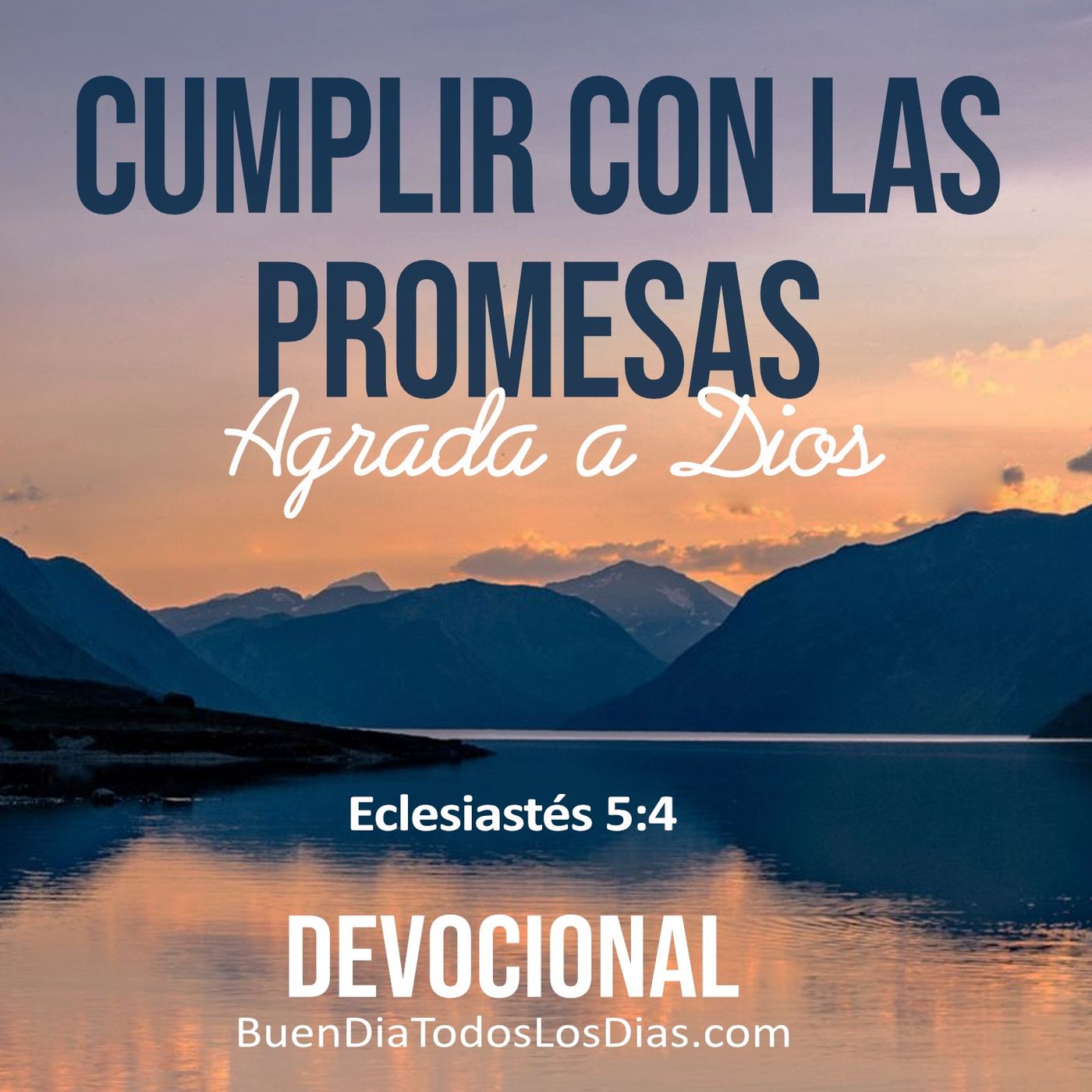 Cumples lo que prometes