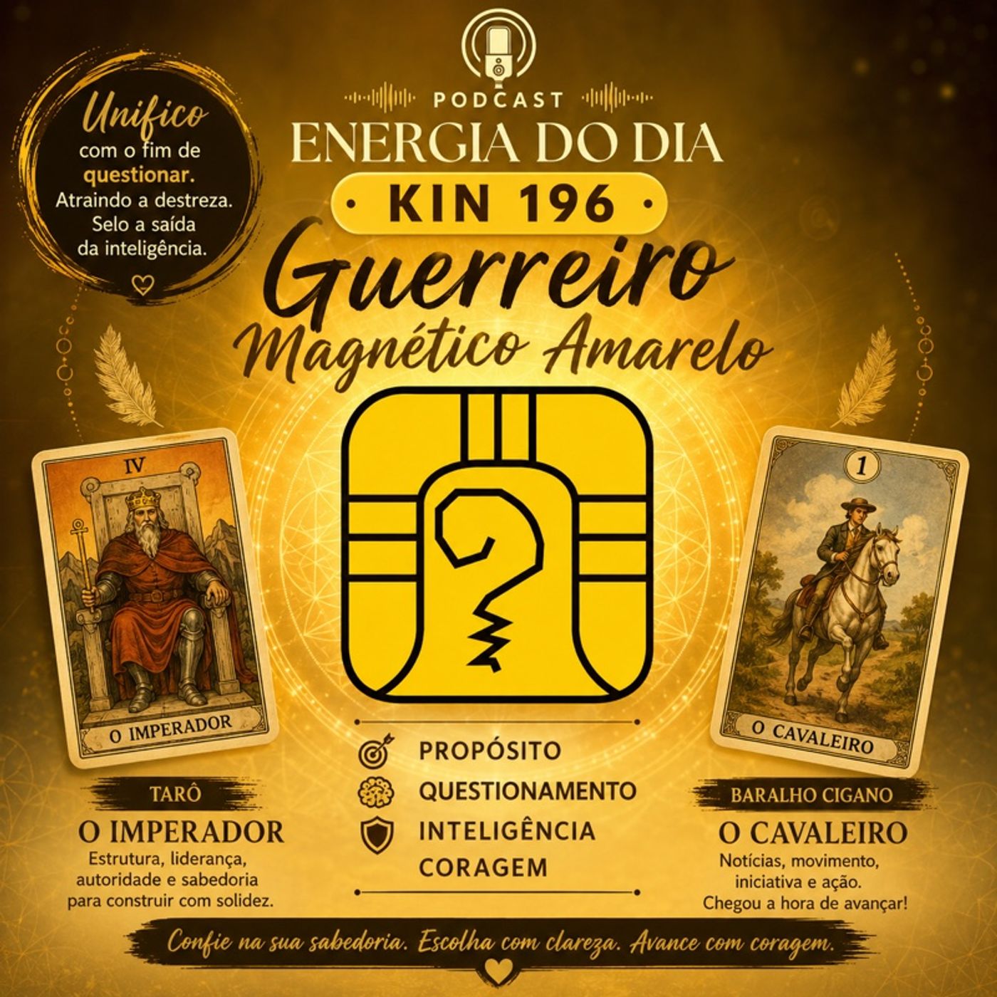 Energia do Dia  Kin 196 – Guerreiro Magnético Amarelo episode artwork