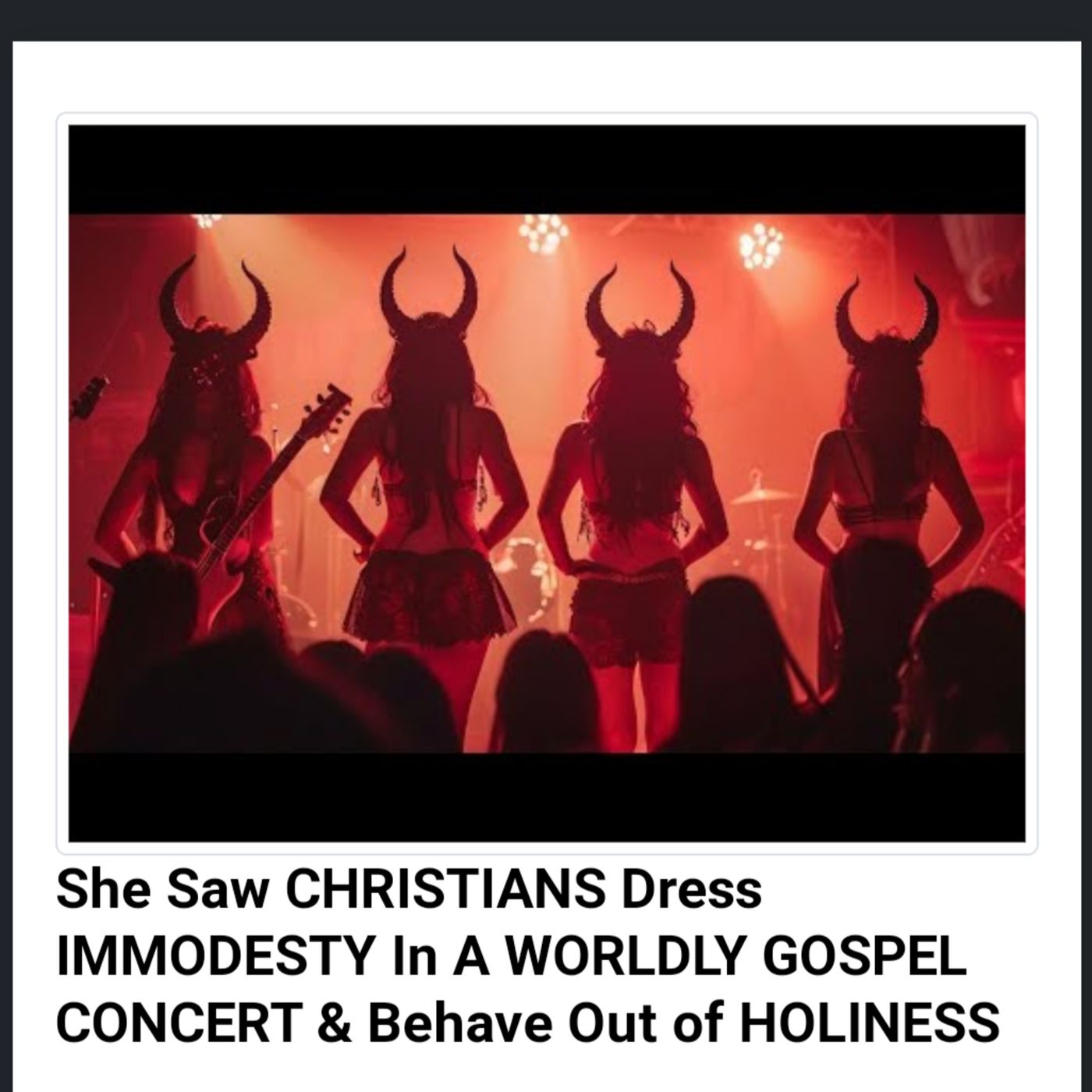 She Saw CHRISTIANS Dress IMMODESTY In A WORLDLY GOSPEL CONCERT & Behave Out of HOLINESS episode artwork