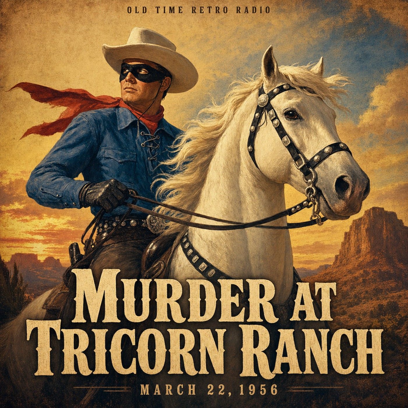 The Lone Ranger - "Murder at Tricorn Ranch" (Old Time Radio, 1956) episode artwork