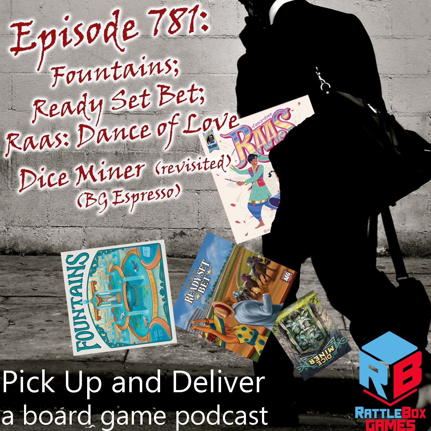 Fountains; Ready Set Bet; Raas: A Dance of Love; Dice Miner (revisited) episode artwork