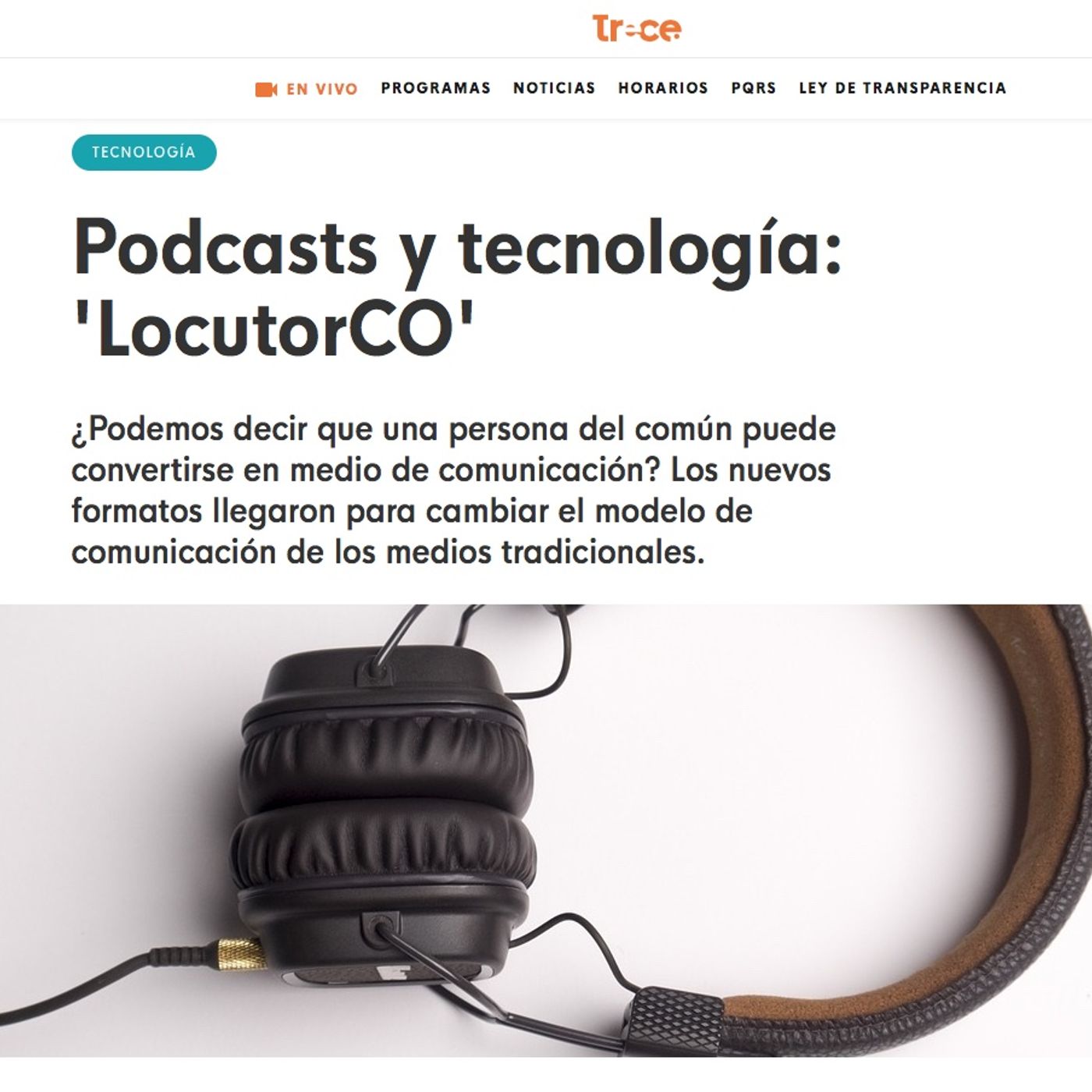 Sobre la entrevista que me hicieron