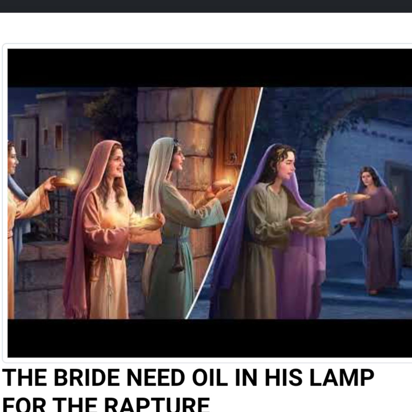 THE BRIDE NEED OIL IN HIS LAMP FOR THE RAPTURE episode artwork