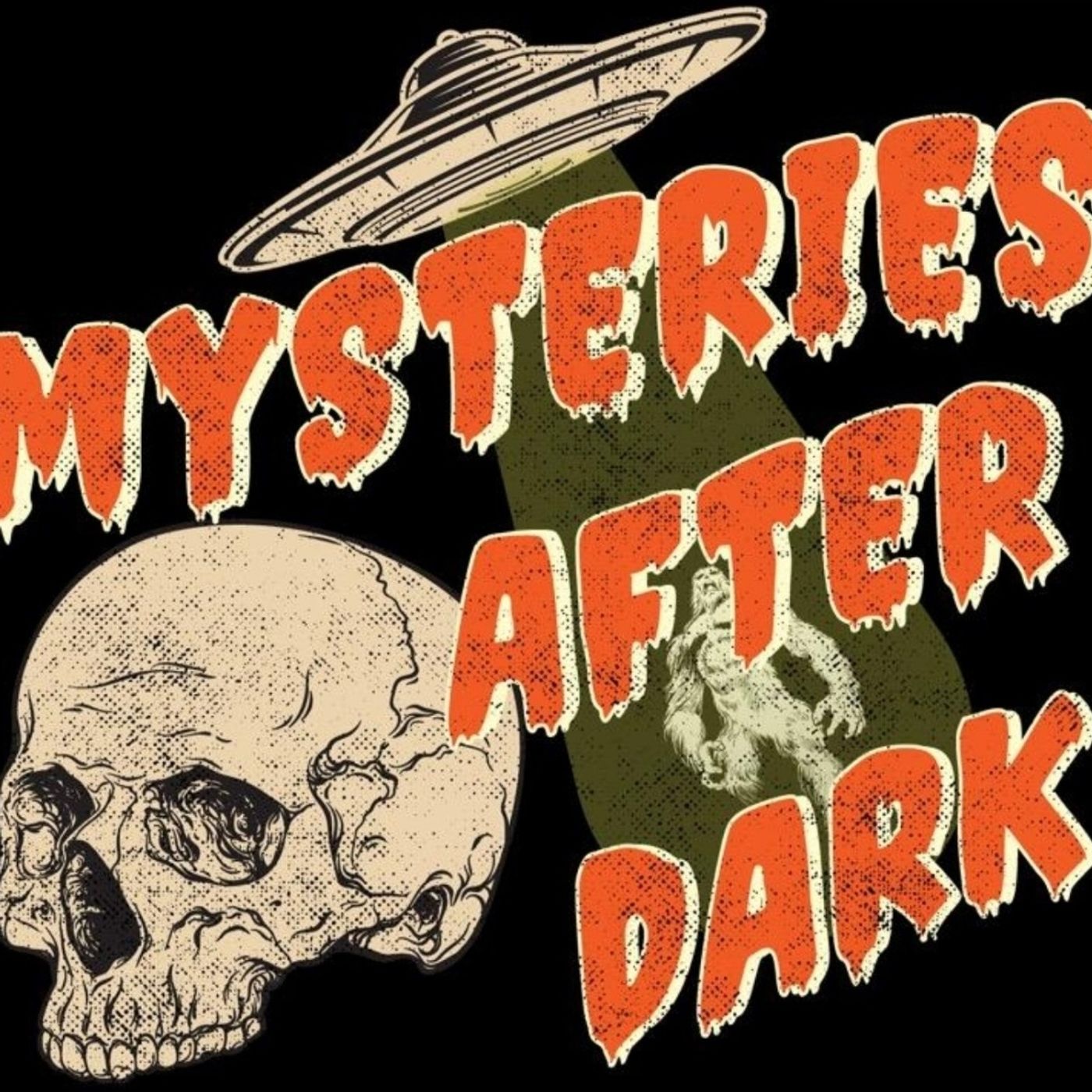 Mysteries after dark podcast artwork