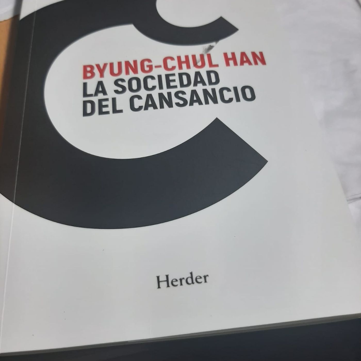 QUÉ LEE GARDEAZABAL, La sociedad del cansancio, de  Byung-Chul-Han