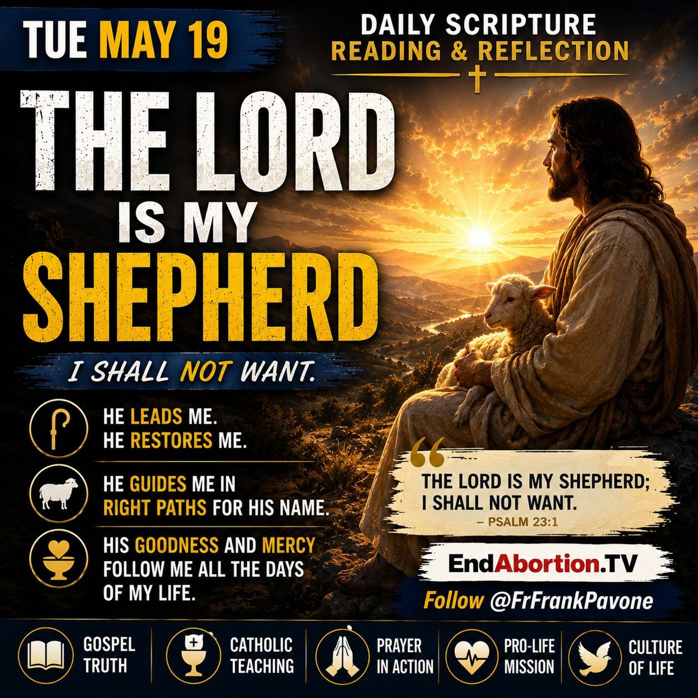 The End Abortion Podcast: His Glory Was For Us – Victory Over Death: 5-19-2026 episode artwork