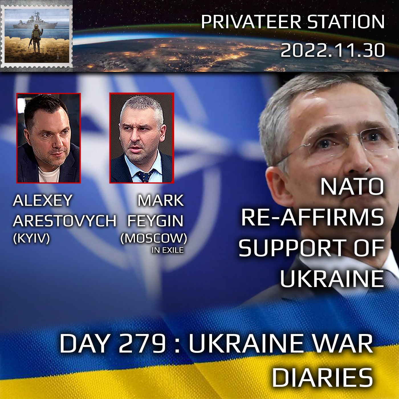 cover of episode War Day 279: Ukraine War Chronicles with Alexey Arestovych & Mark Feygin