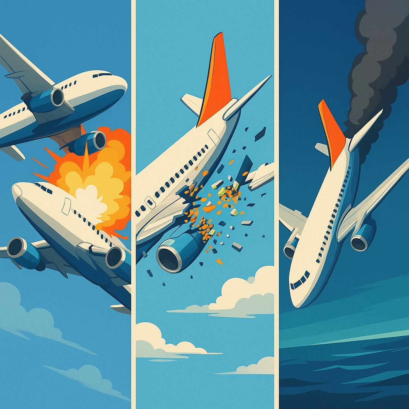 Deadliest Midair Collision and Hidden Cracks