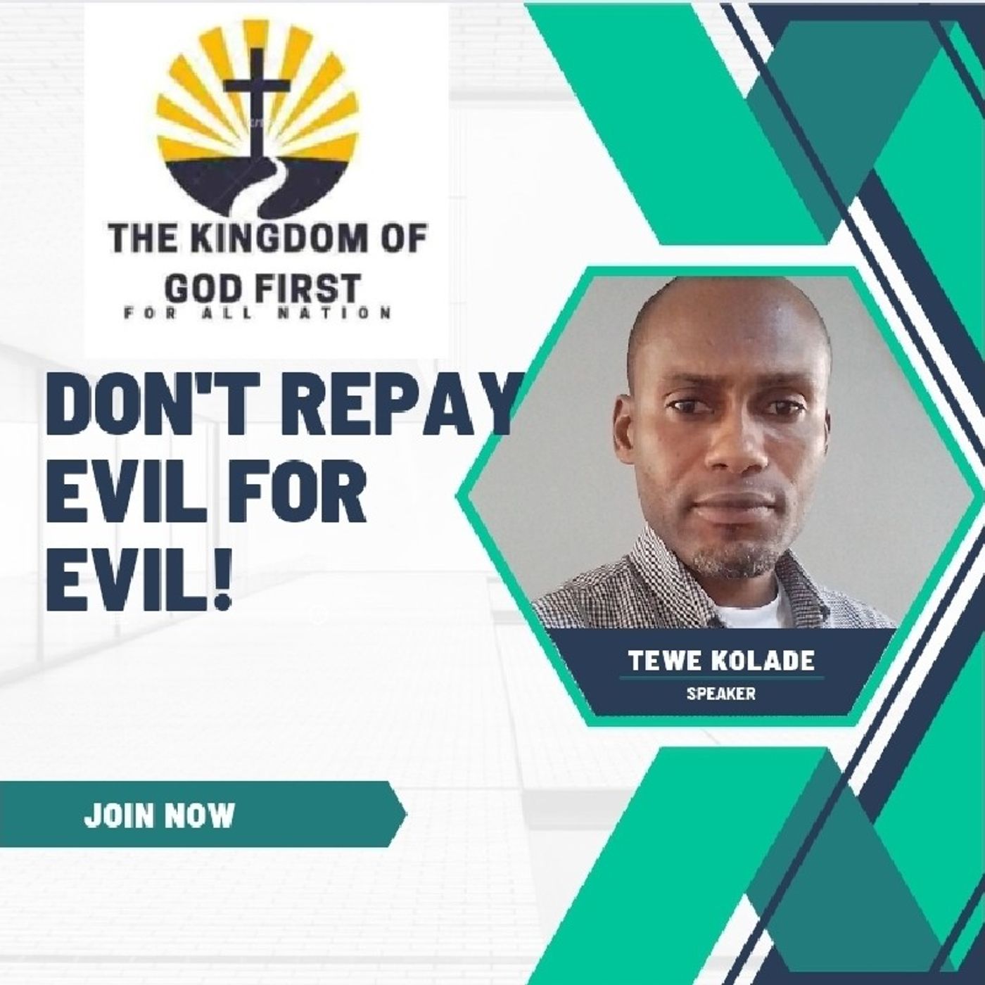 DON'T REPAY EVIL FOR EVIL!