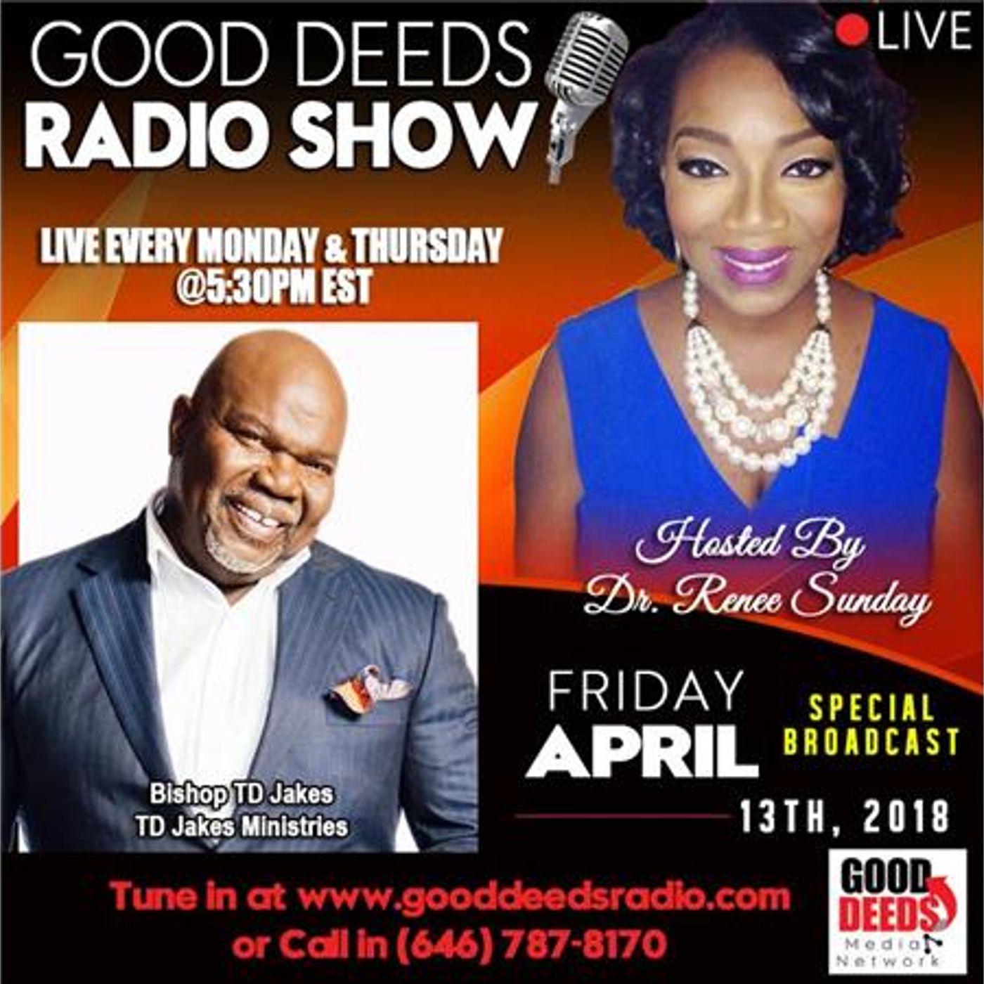 Bishop T. D. Jakes graces us with wisdom, knowledge, and tools for life. episode artwork
