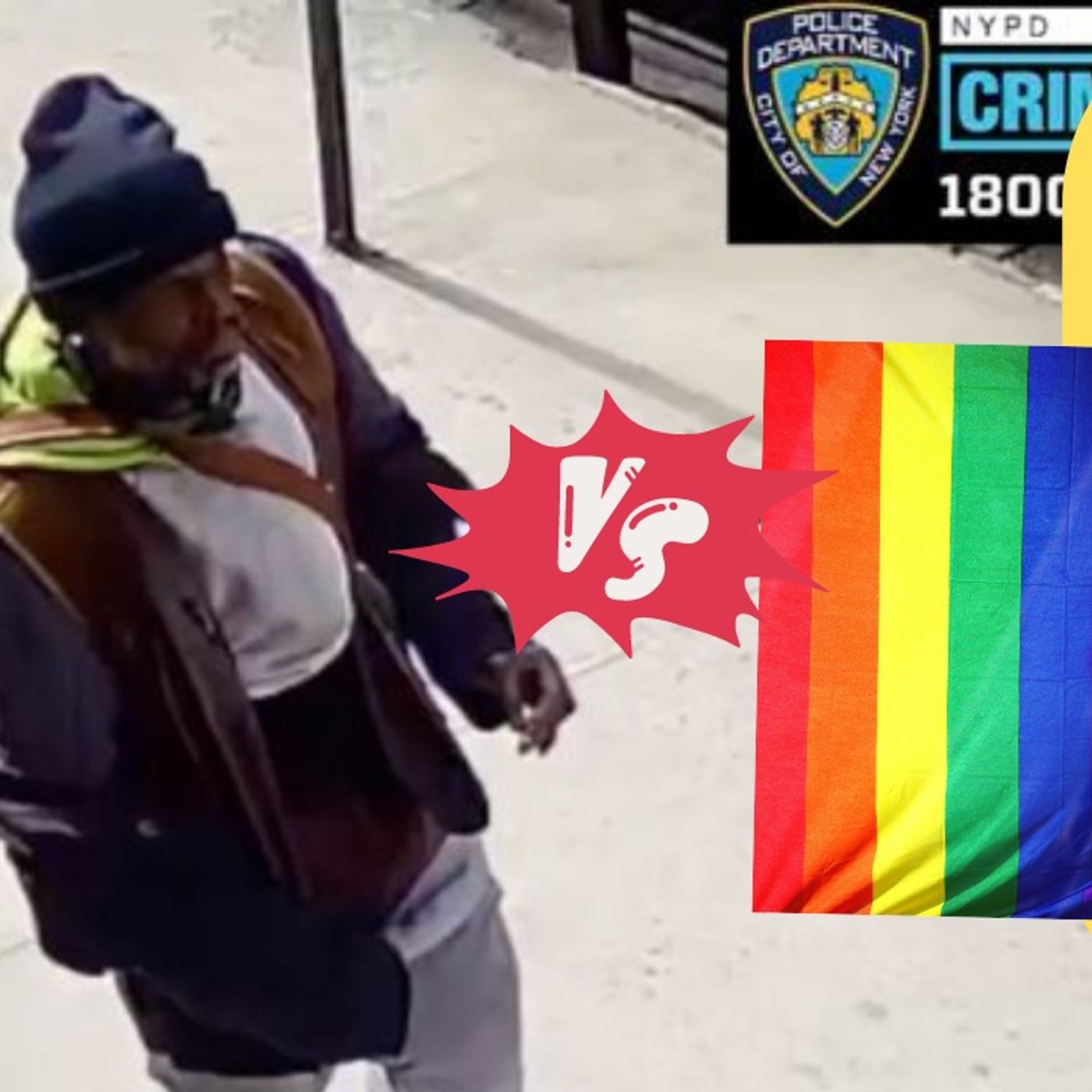 Homeless Man Charged with Hate Crimes for dDefecating on Pride Flags IN NY episode artwork