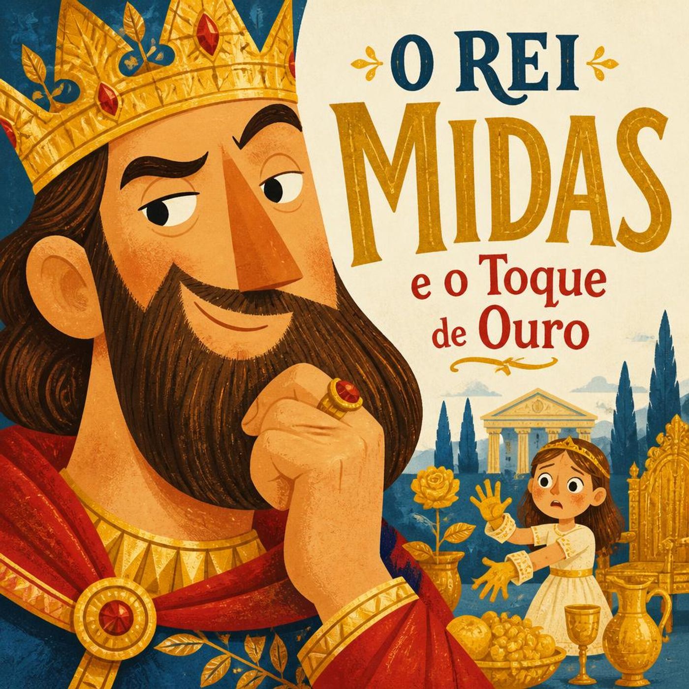 O Rei Midas e o Mistério do Toque de Ouro ｜【Mitologia grega】