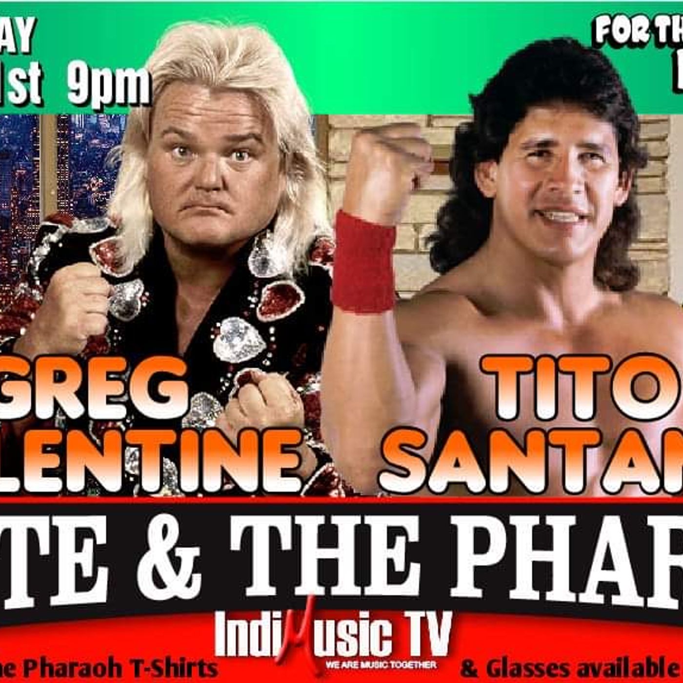 Greg Valentine and Tito Santana in studio together as they join LI#1 Pro Wrestling Broadcast episode artwork