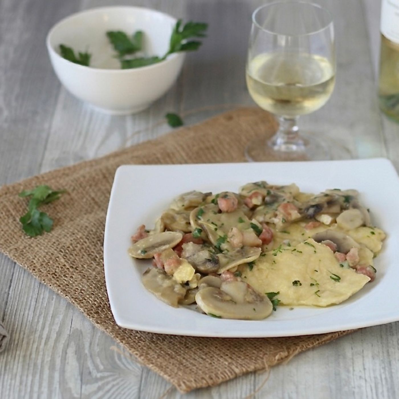 Petto di pollo alla boscaiola