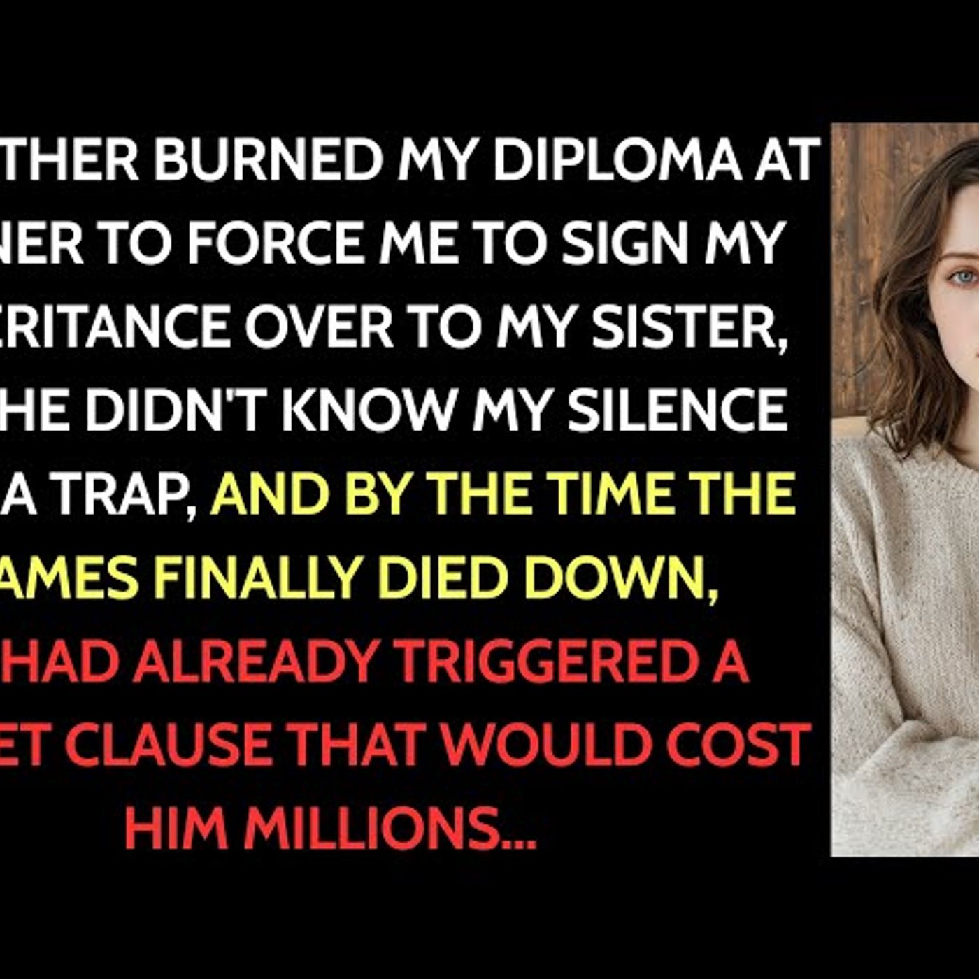 At My Graduation Diner, My Parents Demanded I Give Up My Inheritance To My Sister. I Refused...