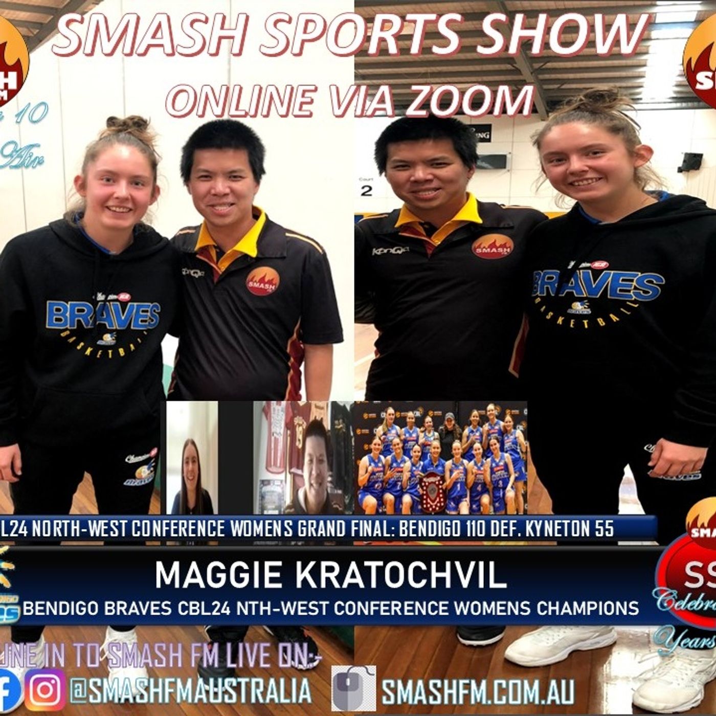 SSS10THYR: Bendigo Braves CBL24 NW Conf. Womens Championship Maggie Kratochvil Interviews 231224