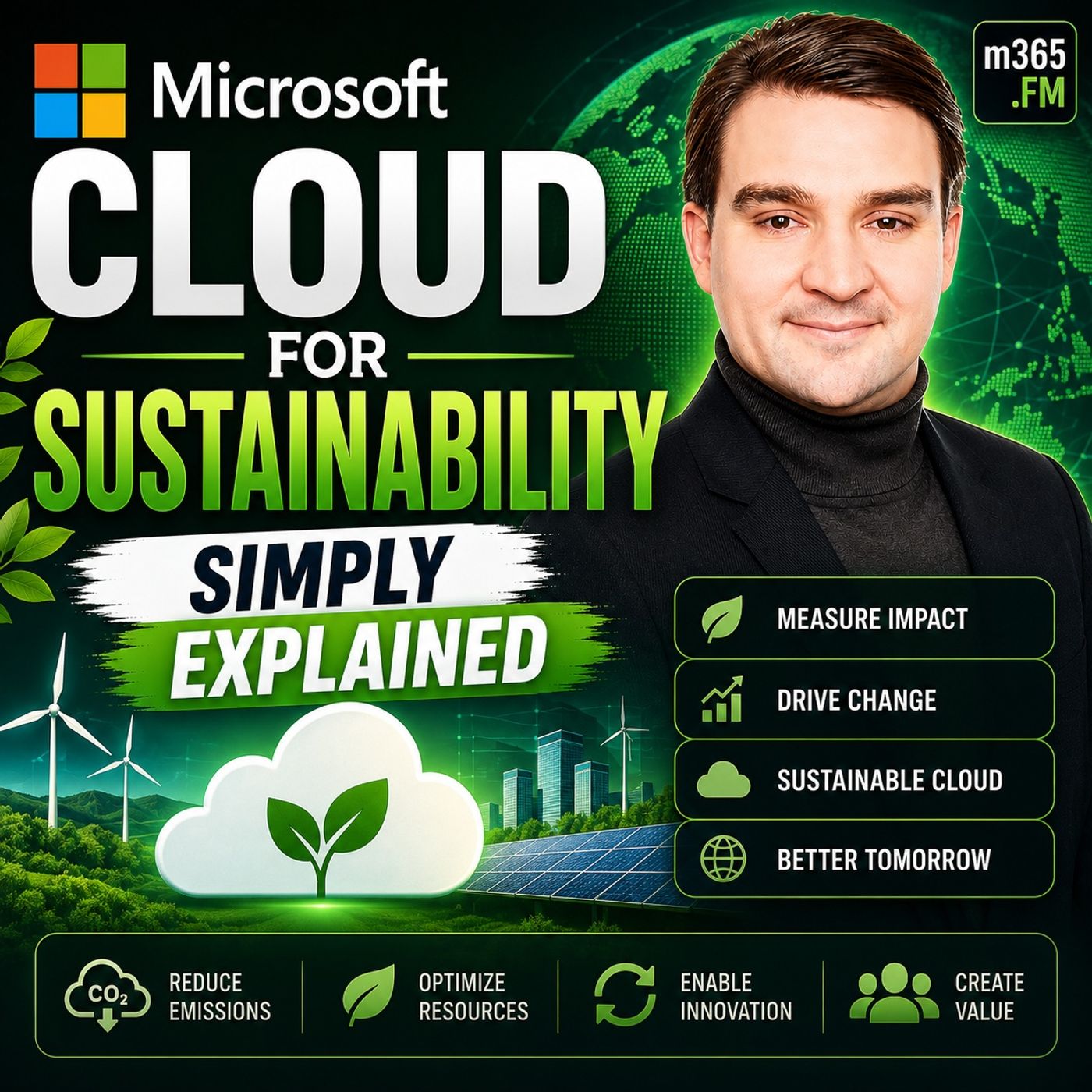 Microsoft Cloud for Sustainability - Simply Explained episode artwork