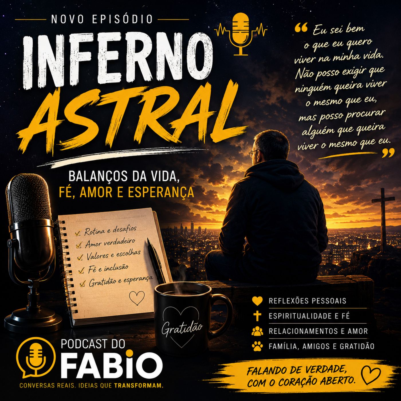 08 de Junho de 2026 - Inferno Astral: balanços da vida, fé, amor e esperança