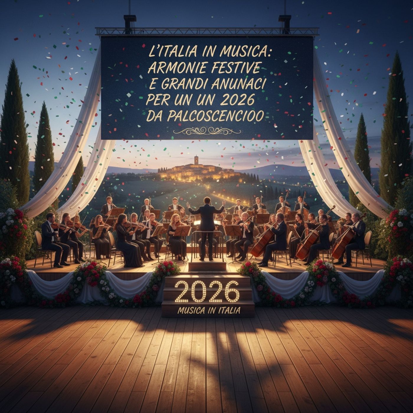 L'Italia in Musica: Armonie Festive e Grandi Annunci per un 2026 da Palcoscenico episode artwork
