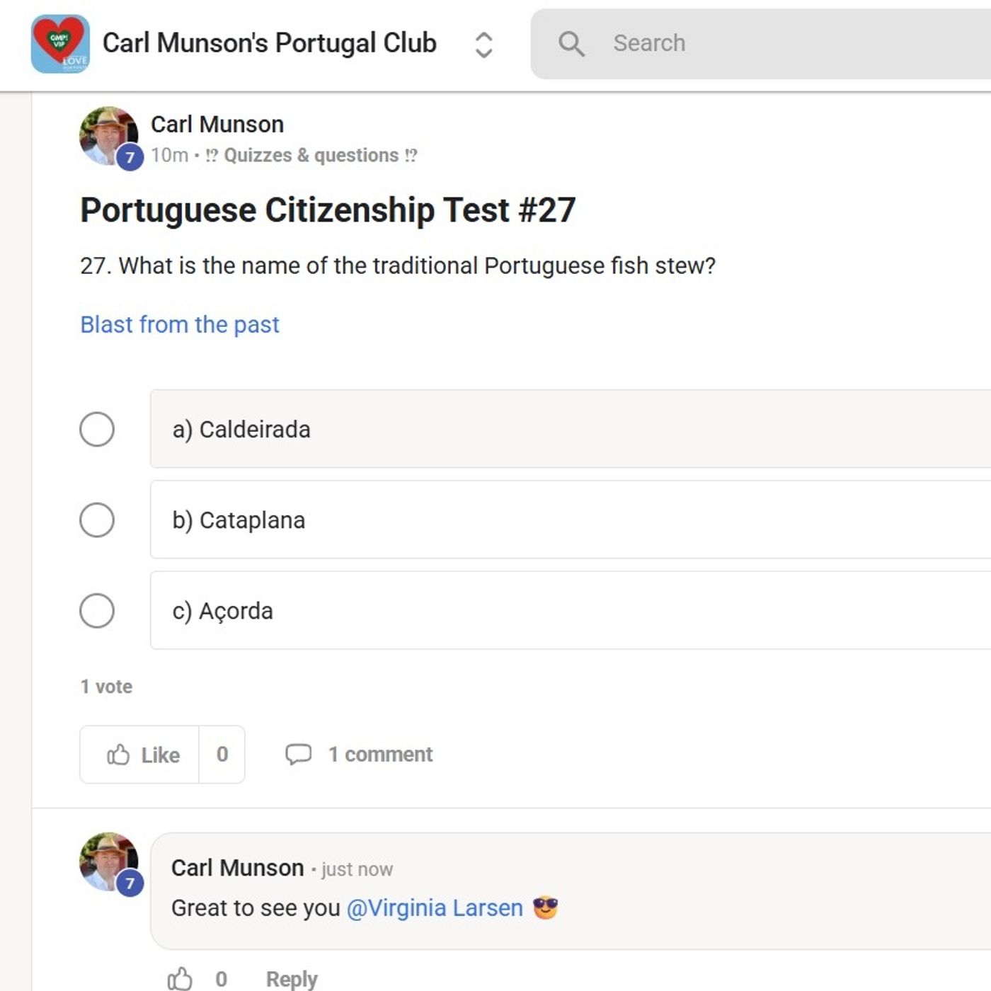 "Traditional Portuguese fish stew?" Portuguese Citizenship Test #27 #caldeirada #cataplana #açorda