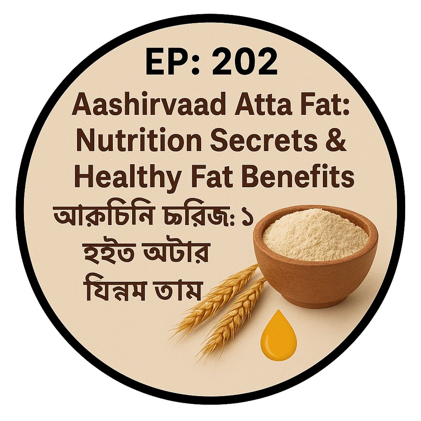 EP- 202 |   Aashirvaad Atta Fat: Nutrition Secrets & Healthy Fat Benefits|  আটা ফ্যাট সিরিজ: 1. হুইট আটার পুষ্টি ও স্বাস্থ্যকর প্রভাব 🌾🧬| episode artwork