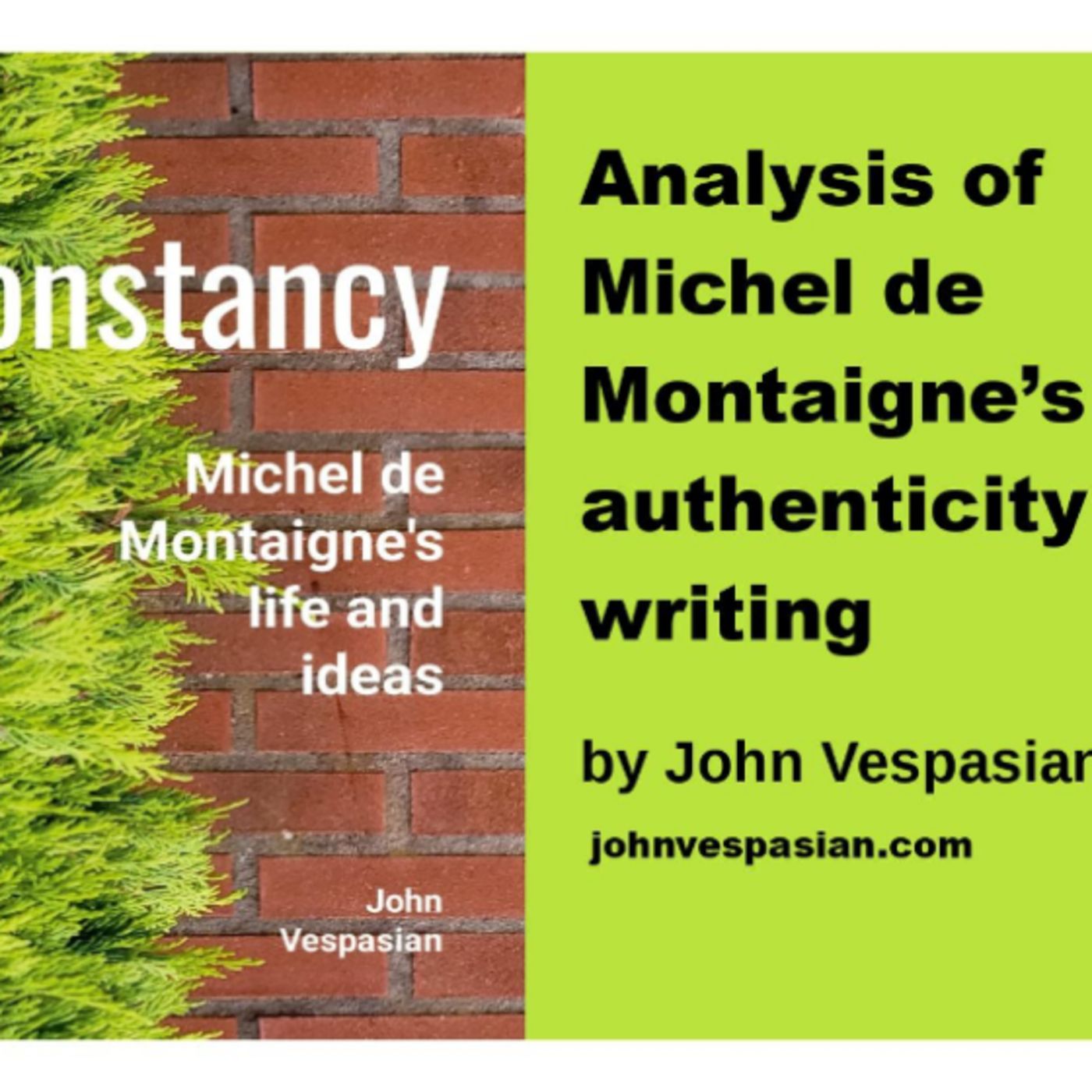 Analysis of Michel de Montaigne’s authenticity in writing episode artwork