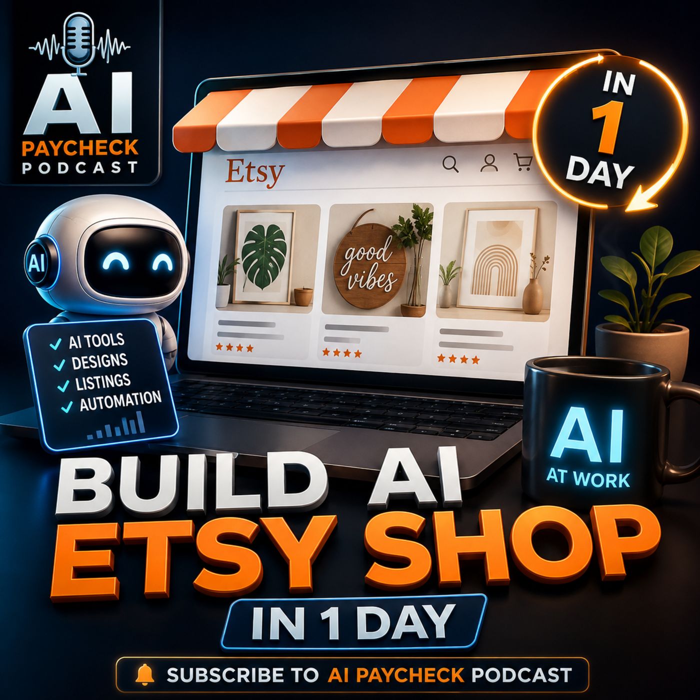 Build AI Etsy Shop In Day episode artwork