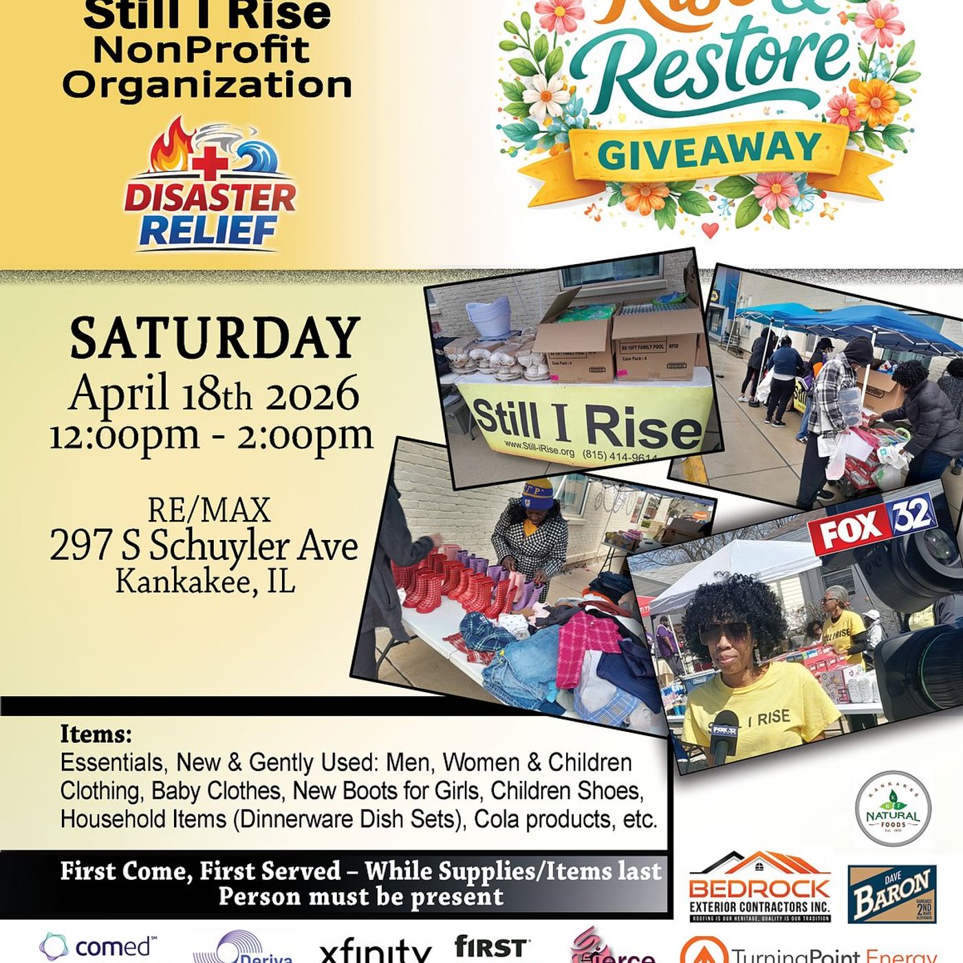 Still I Rise distributes free supplies to tornado-affected families on Saturday, April 18 episode artwork