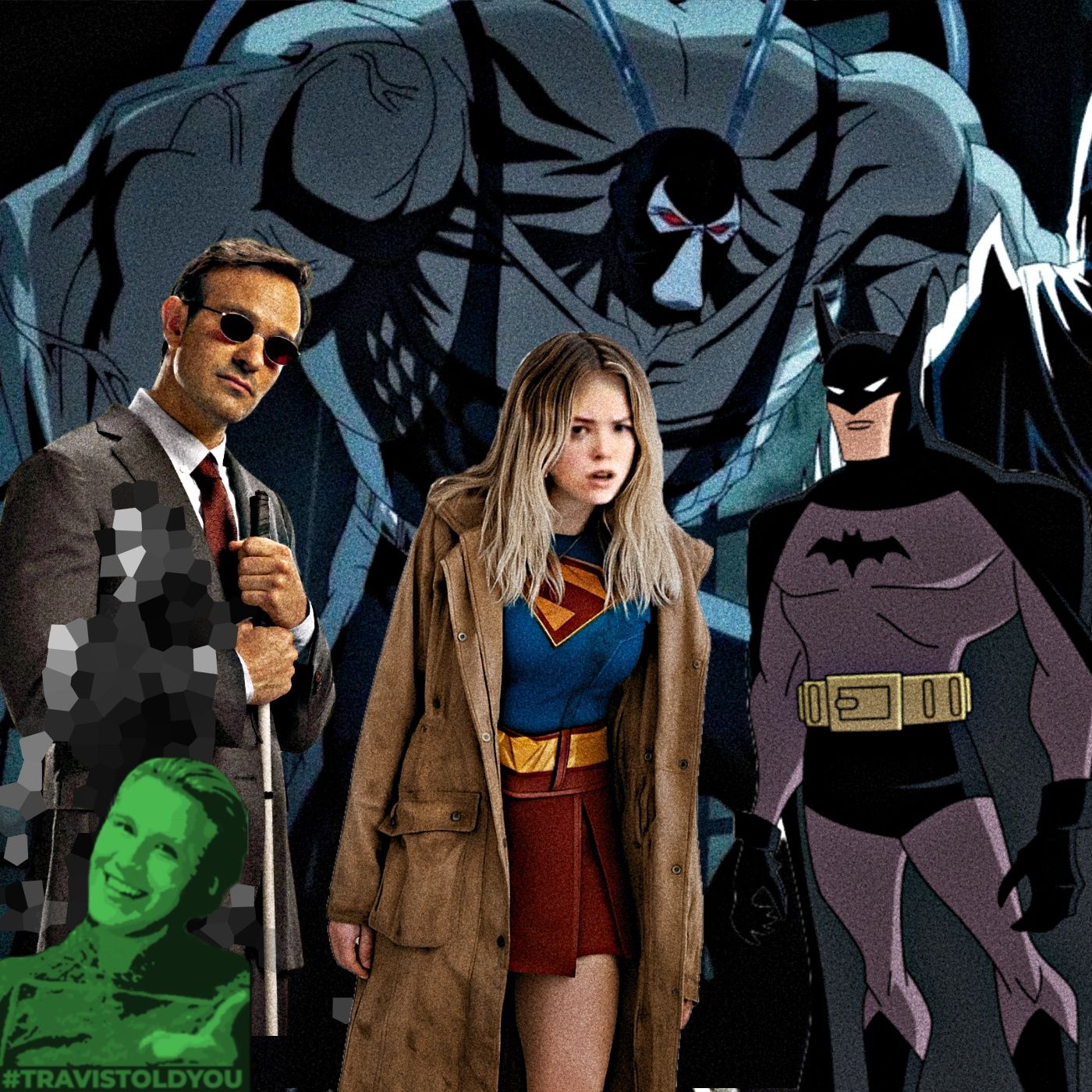 Supergirl Mixed Reviews, Batman Caped Crusader S2  & Knightfall, Daredevil Big Return : TTY episode artwork