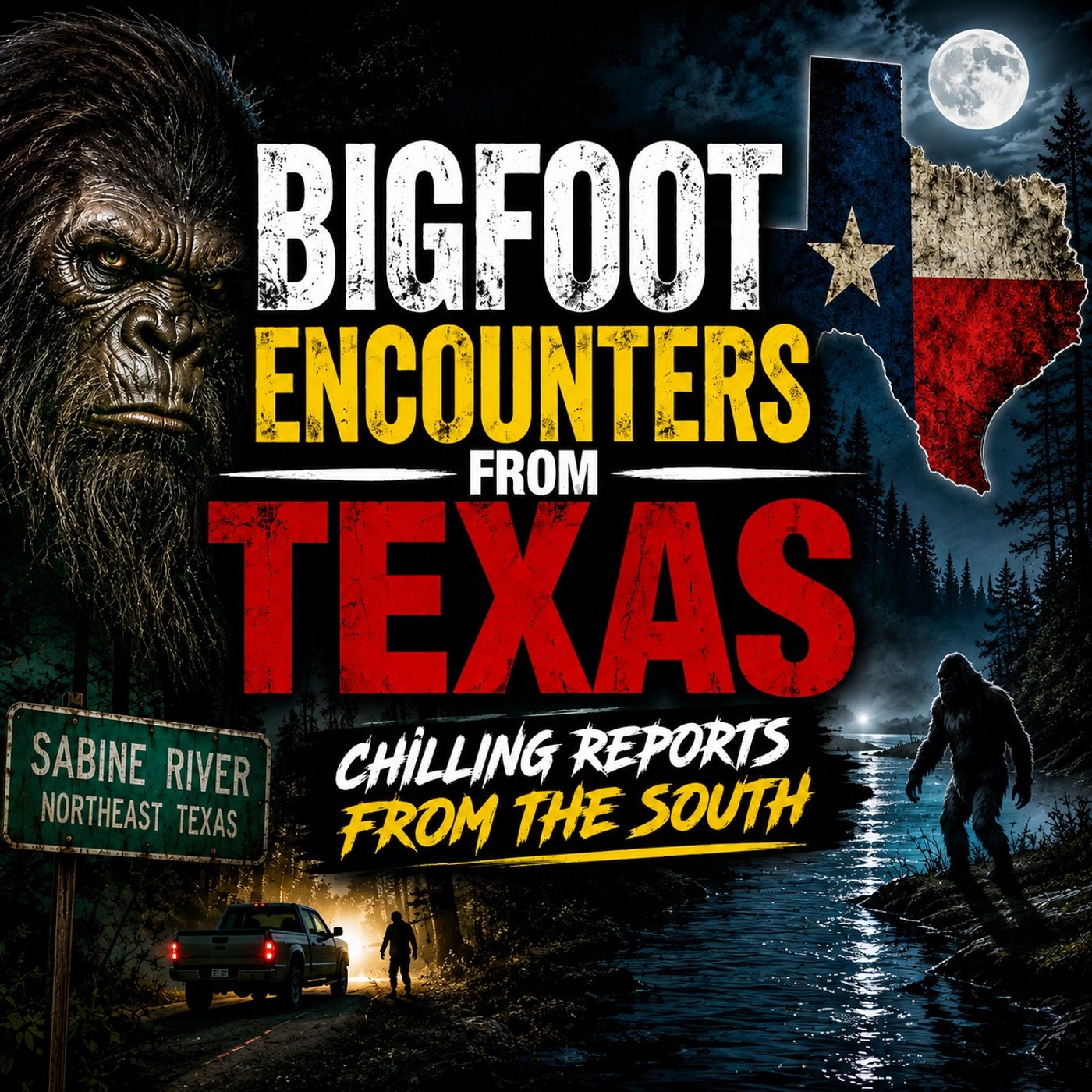 BIGFOOT ENCOUNTERS FROM THE SABINE RIVER IN TEXAS AND LAKE CONROE (THESE THINGS ARE EVERYWHERE) episode artwork