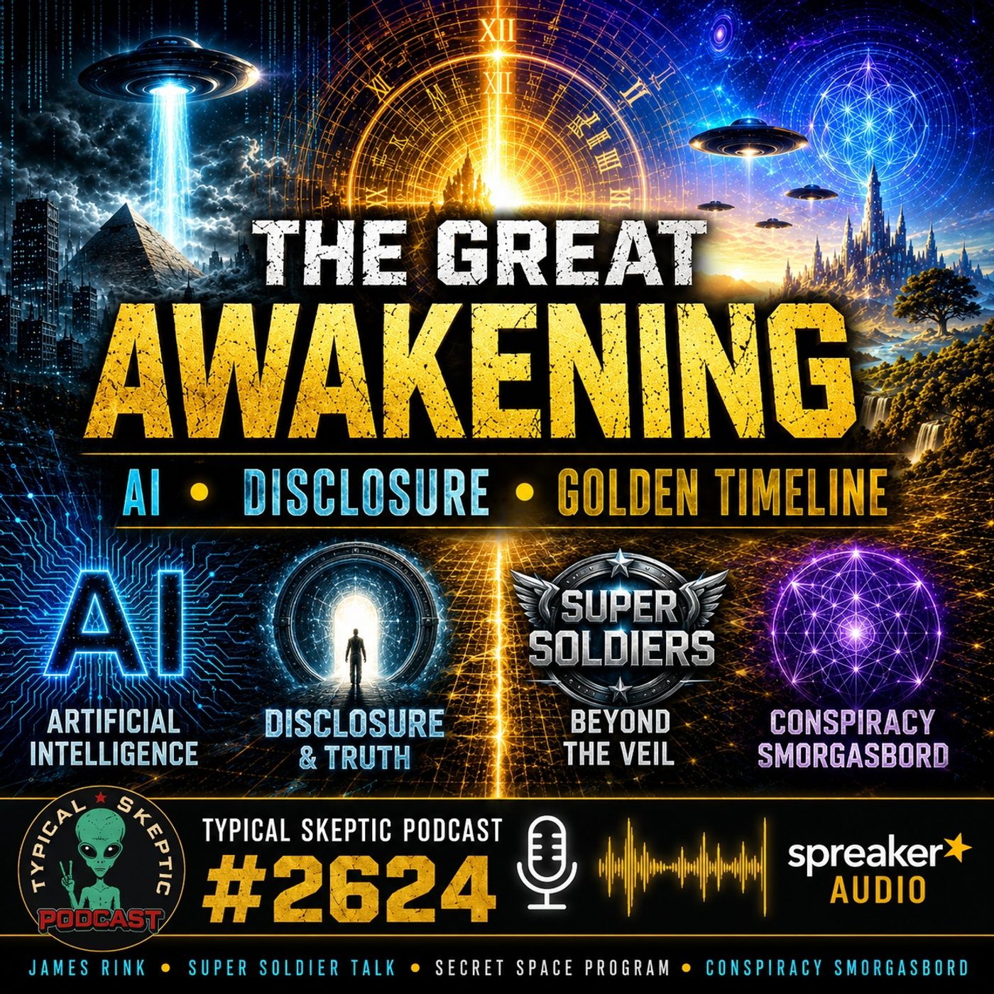 🔥Great Awakening • AI • Disclosure • GoldenTimeline 🔥 Andrew Chatski - Typical Skeptic # 2624