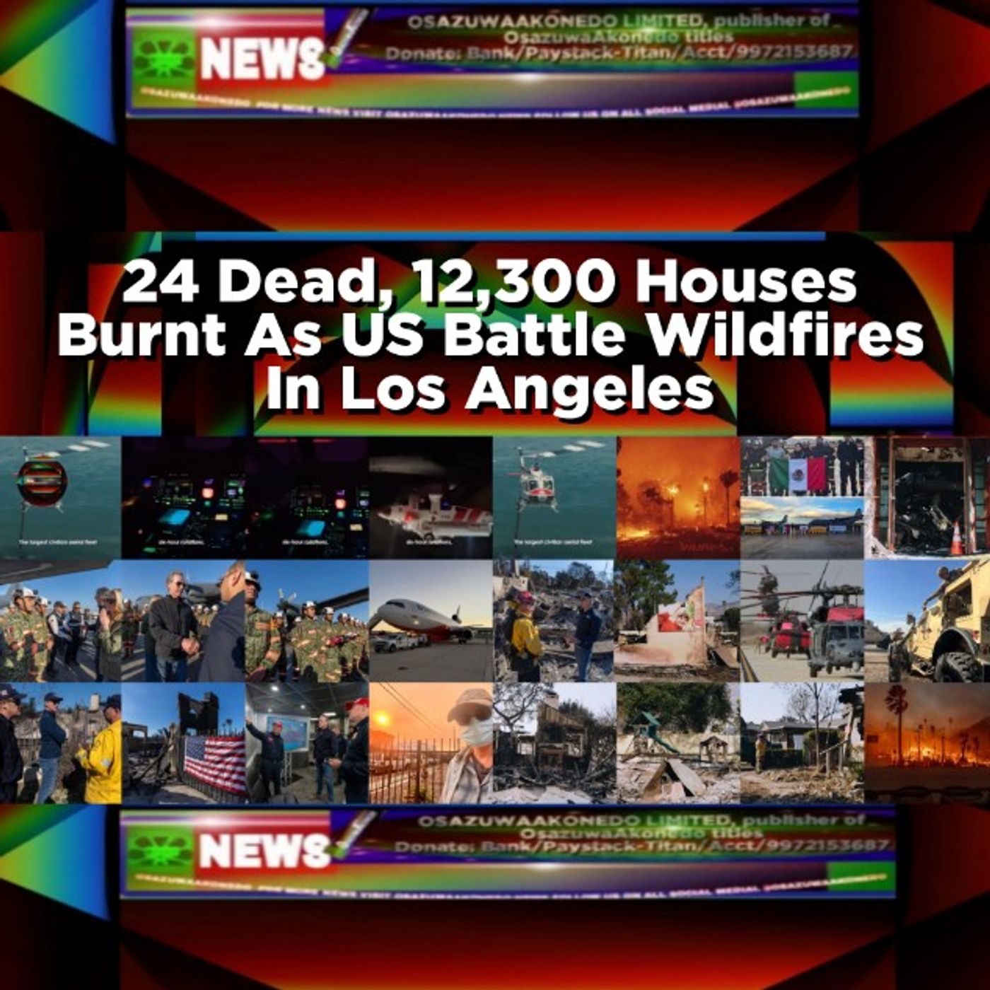 24 Dead, 12,300 Houses Burnt As US Battle Wildfires In Los Angeles episode artwork