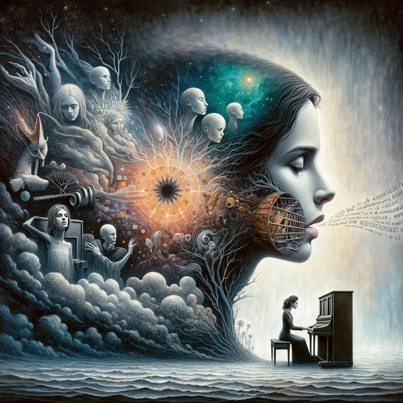 "The voice you hear is not my speaking voice, but my mind's voice..." episode artwork
