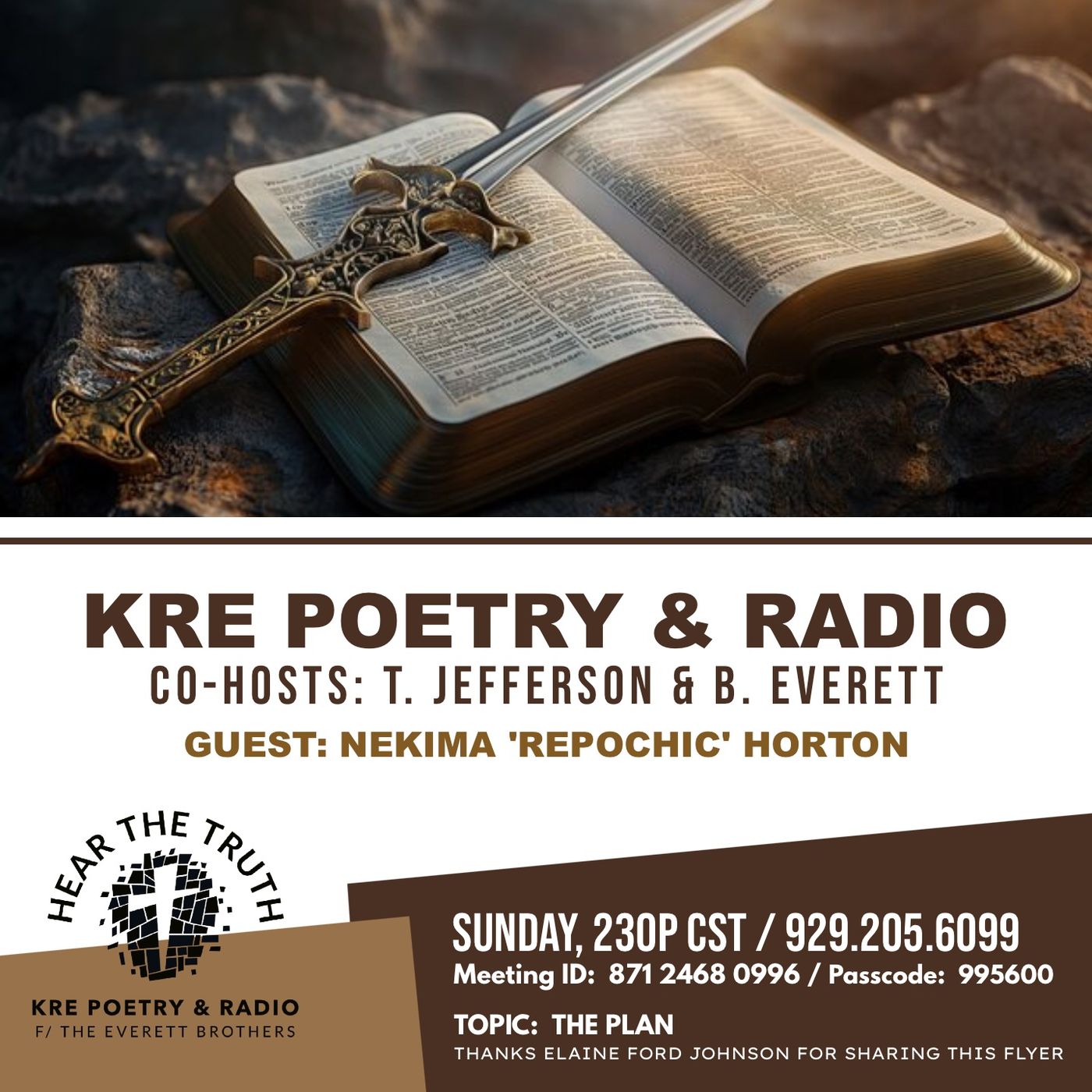 KRE POETRY AND RADIO - EP 137 - GUEST: NEKIMA HORTON