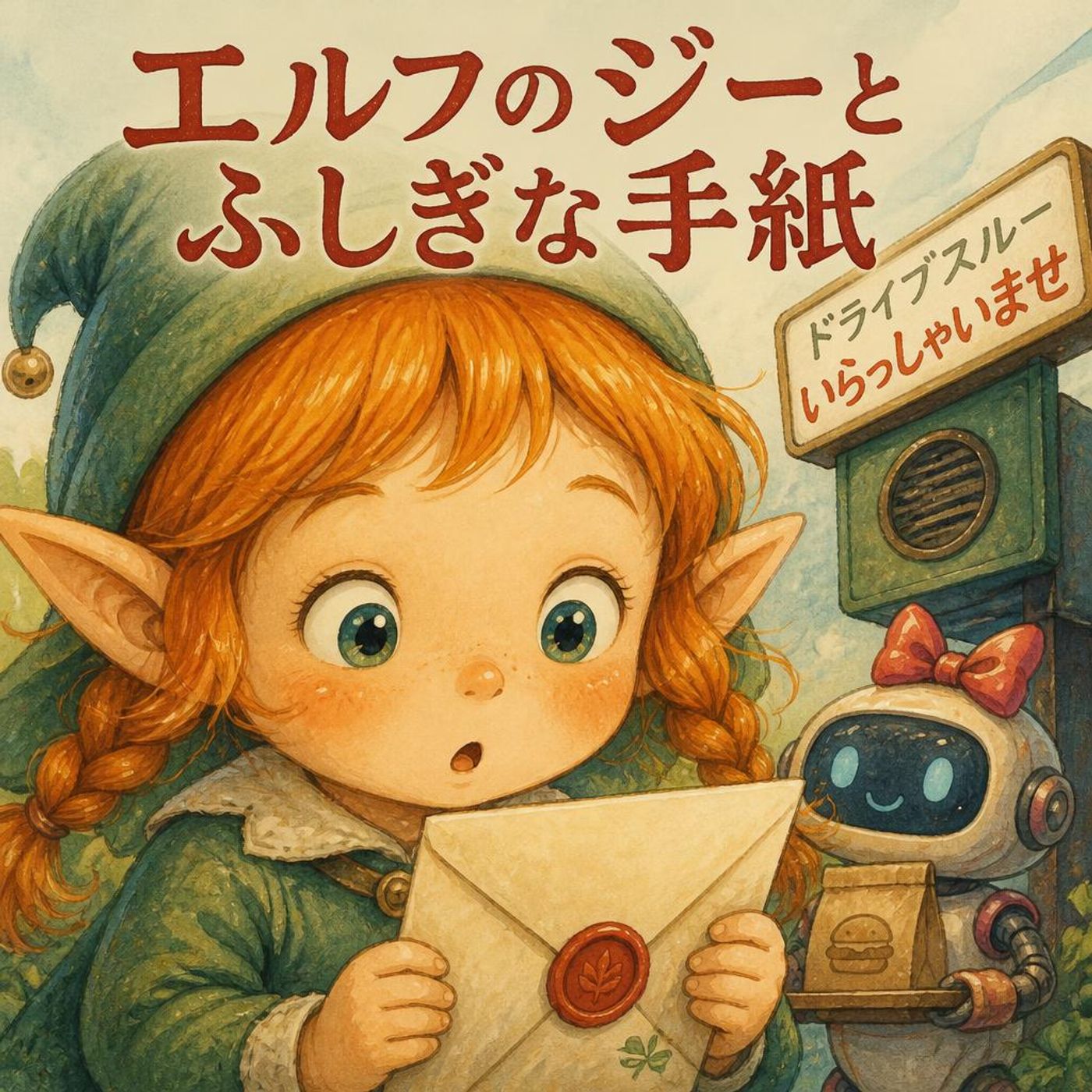 【ファンタジー】ドライブスルーの看板に住む小さなエルフのジー episode artwork