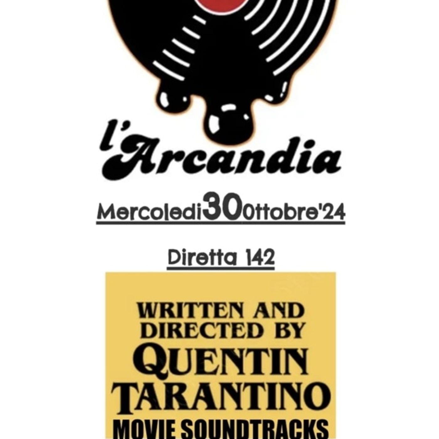 DIRETTA 142 QUENTIN TARANTINO MOVIE SOUNDTRACKS episode artwork
