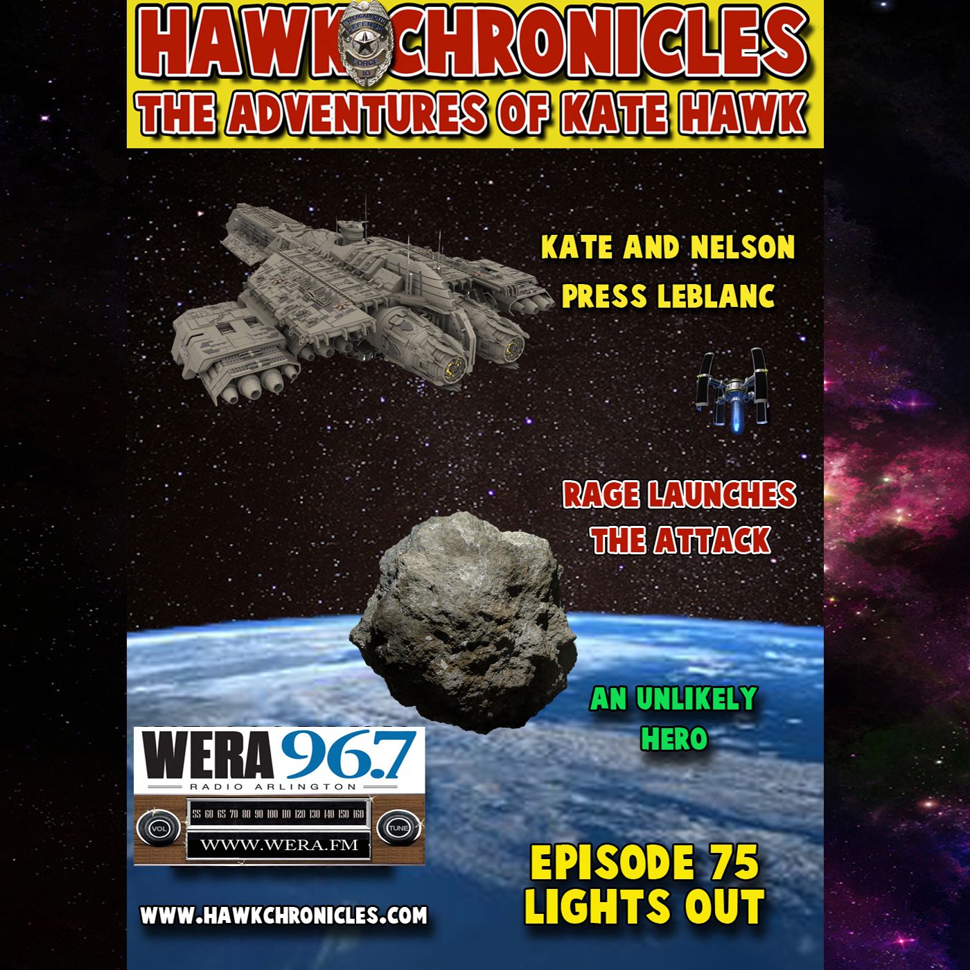 Episode 75 Hawk Chronicles "Lights Out" episode artwork
