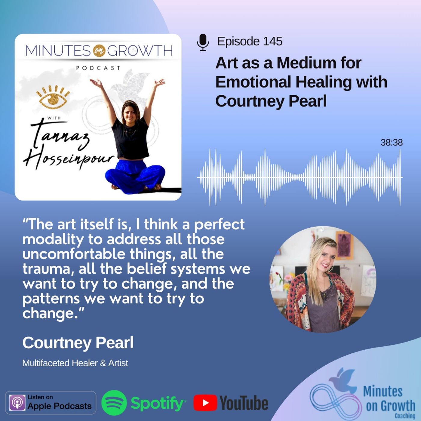Episode 145: Art as a Medium for Emotional Healing with Courtney Pearl episode artwork