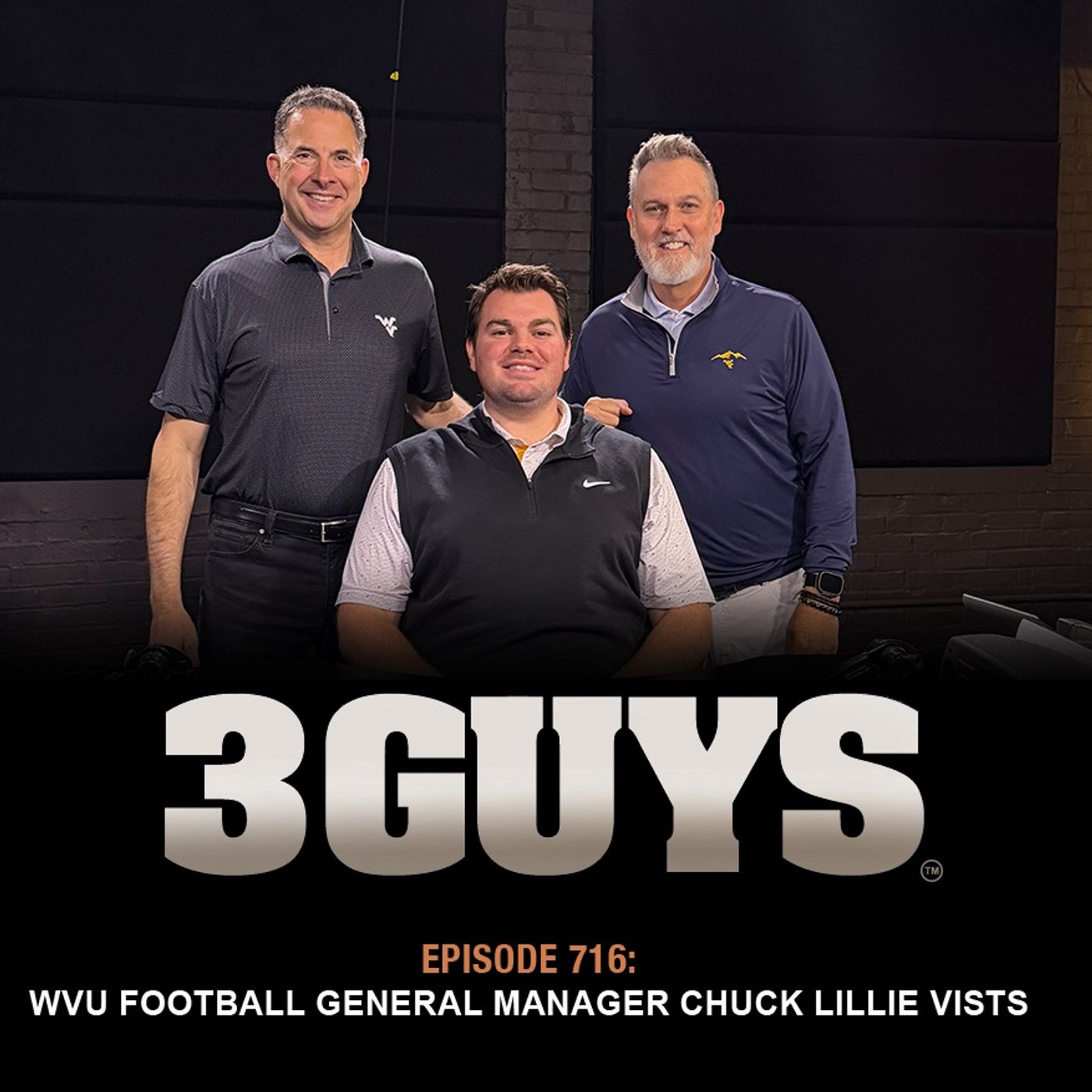 3 Guys Before The Game - A Conversation with WVU Football General Manager Chuck Lillie (Episode 716) — 3 Guys Before The Game cover