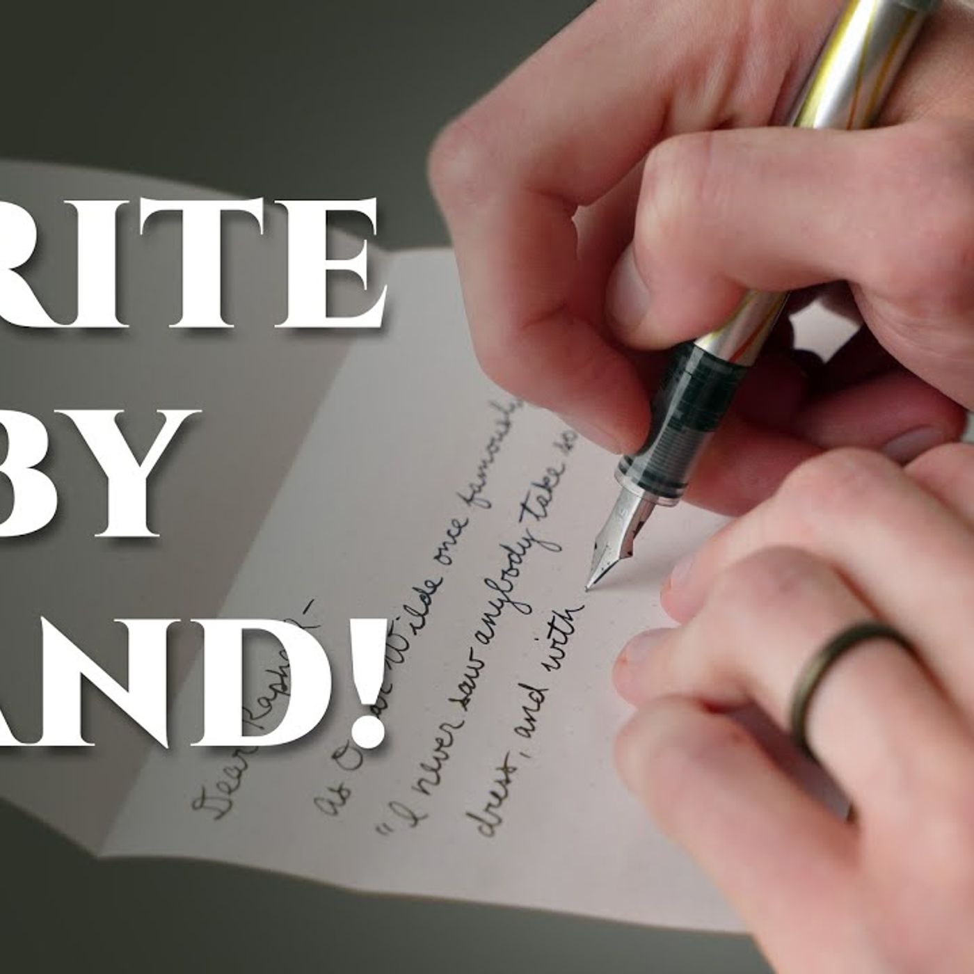 Writing  by Hand