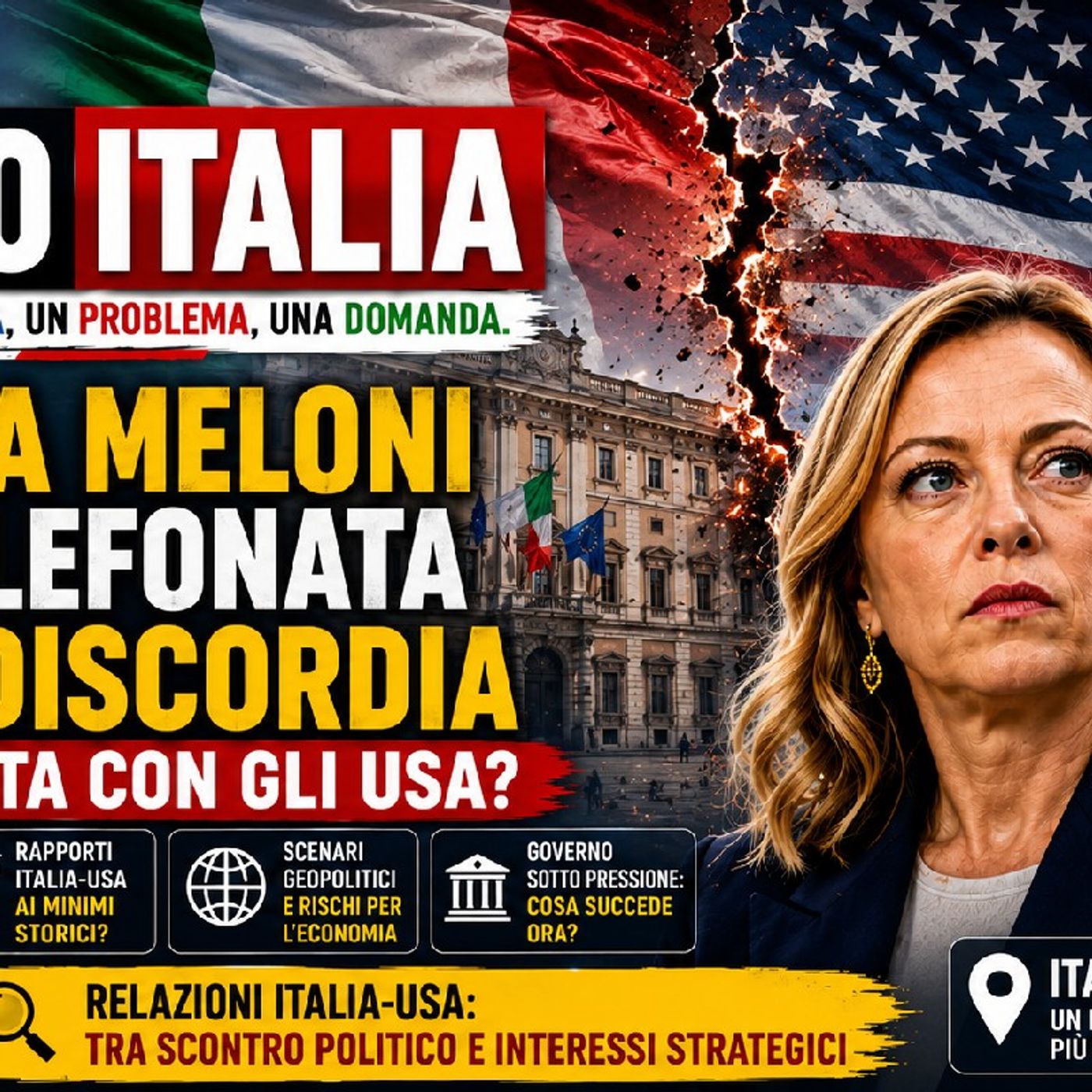🇮🇹 PUNT🔴 ITALIA: Giorgia MELONI e la telefonata della discordia. Crisi aperta con gli USA? episode artwork