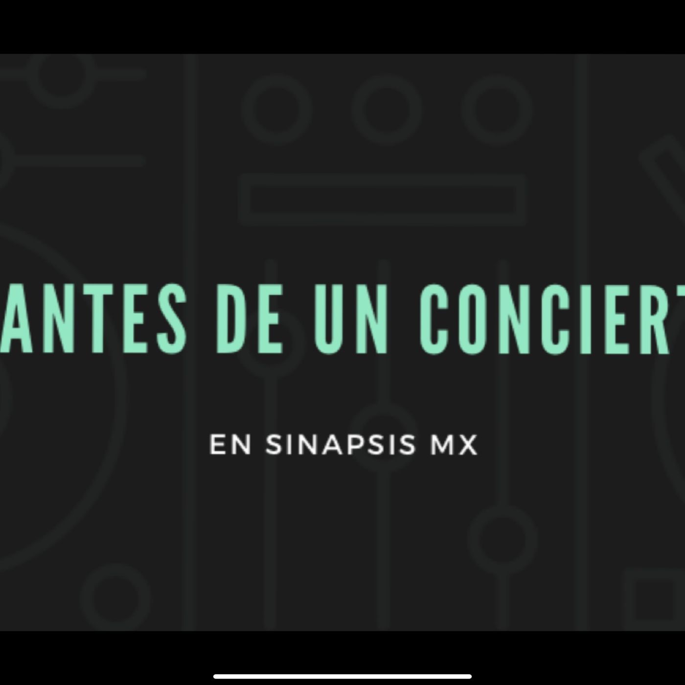 #AntesDeUnConcierto