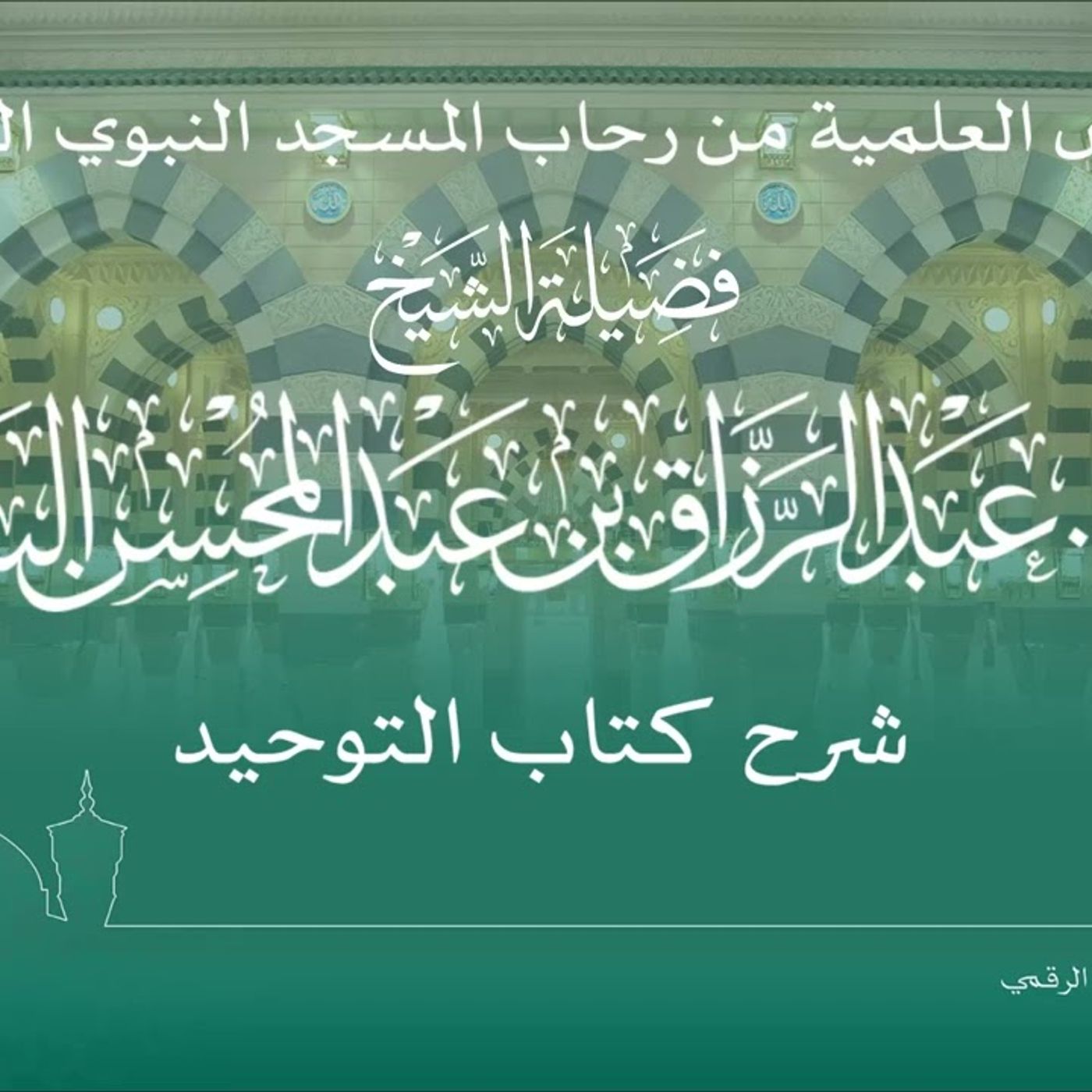 34 - الدروس العلمية لفضيلة الشيخ أ. د. عبدالرزاق بن عبدالمحسن البدر - كتاب التوحيد episode artwork