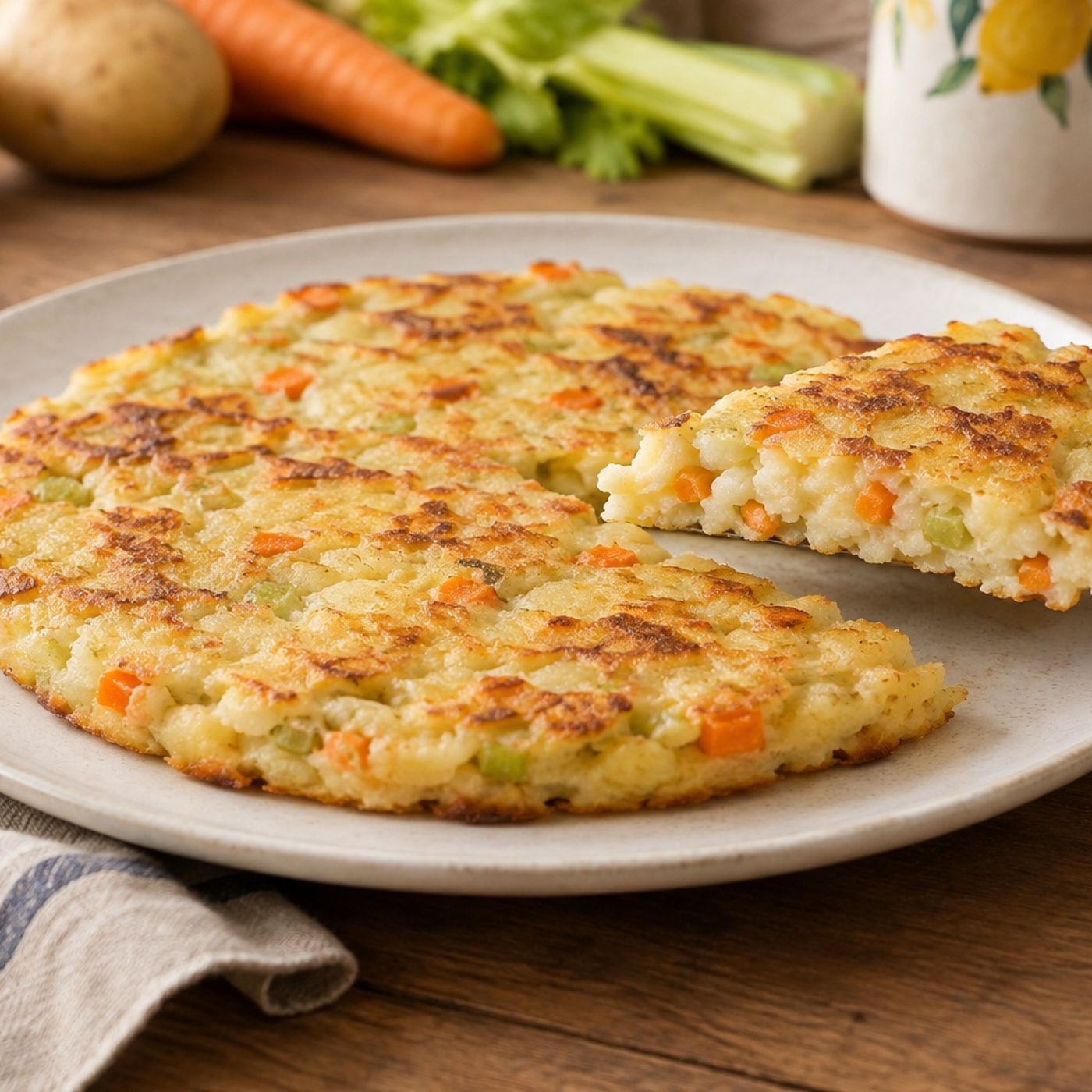 Frittata di patate senza uova: dorata fuori e morbida dentro
