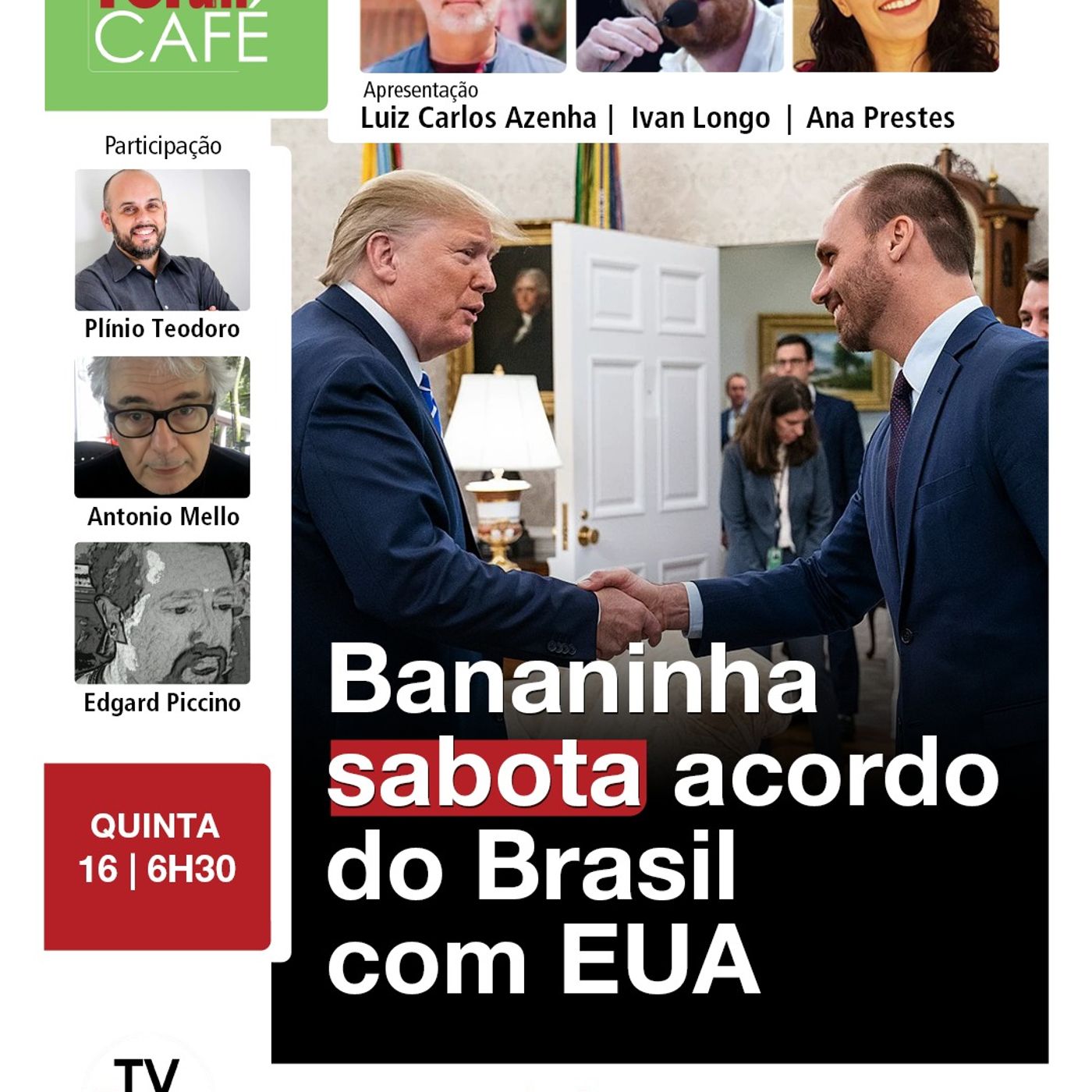 Deputado Eduardo Bolsonaro vai ao governo Trump impedir retirada de tarifaço | 16.10.25